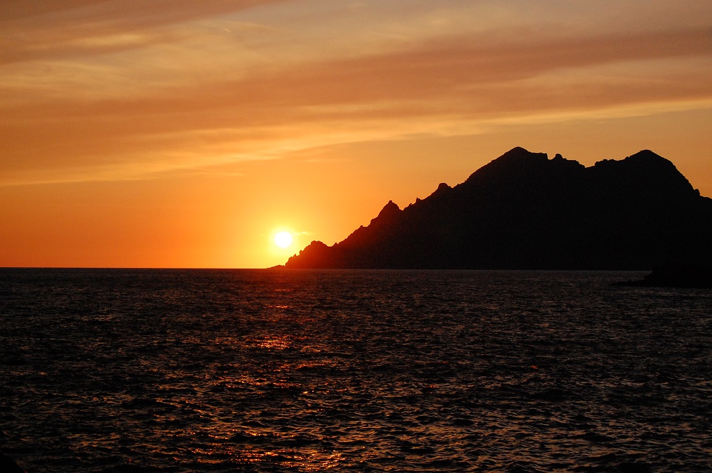 tramonto in corsica