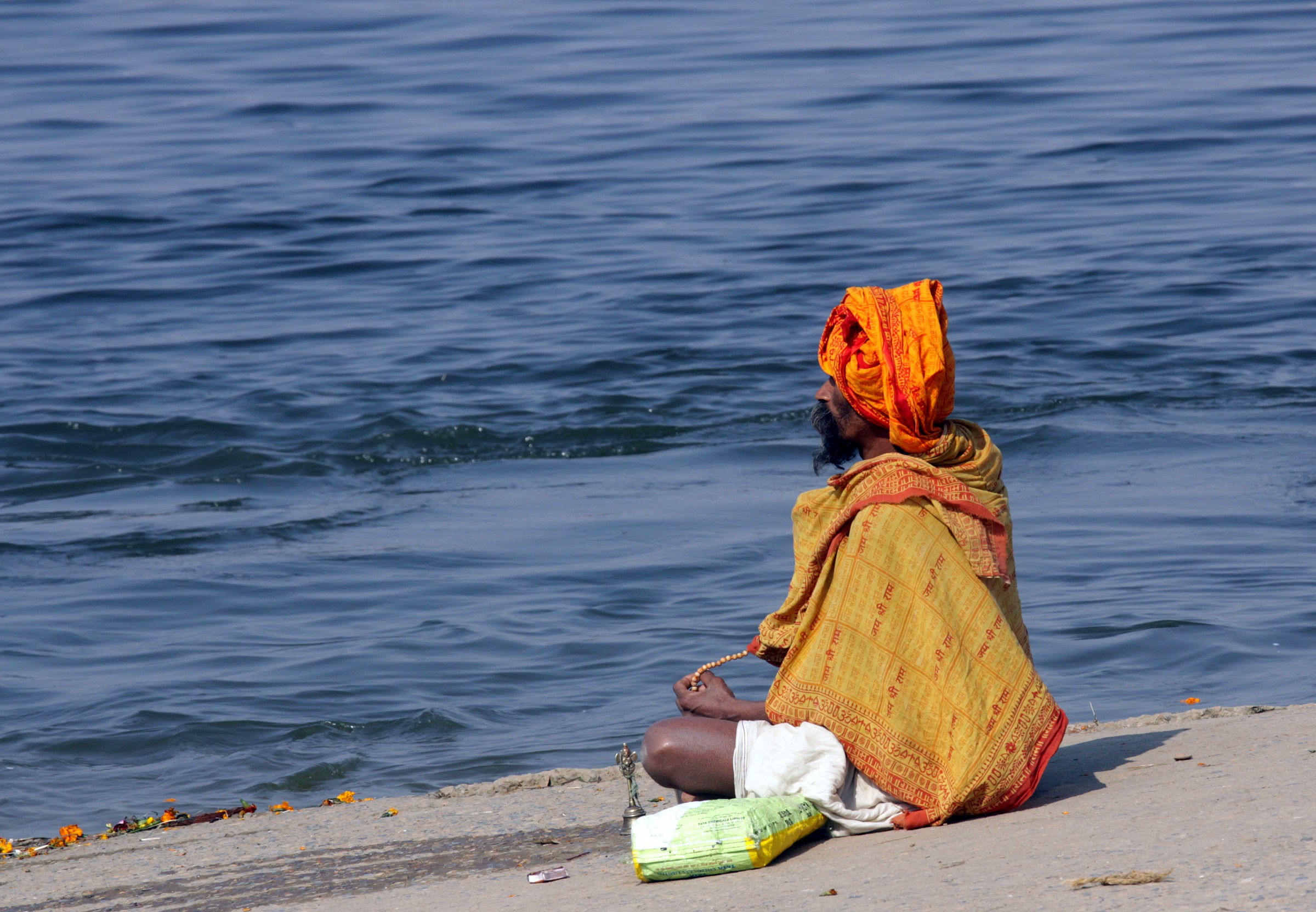 On the right bank of the Ganges