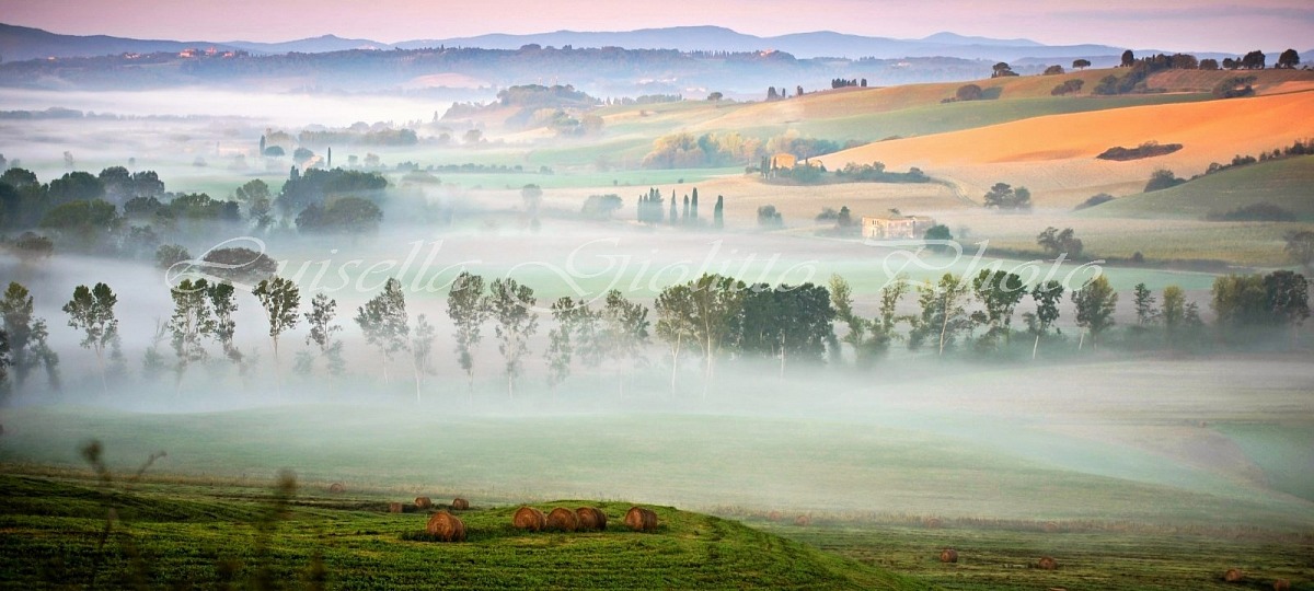 Layered Landscape in Val D'Orcia