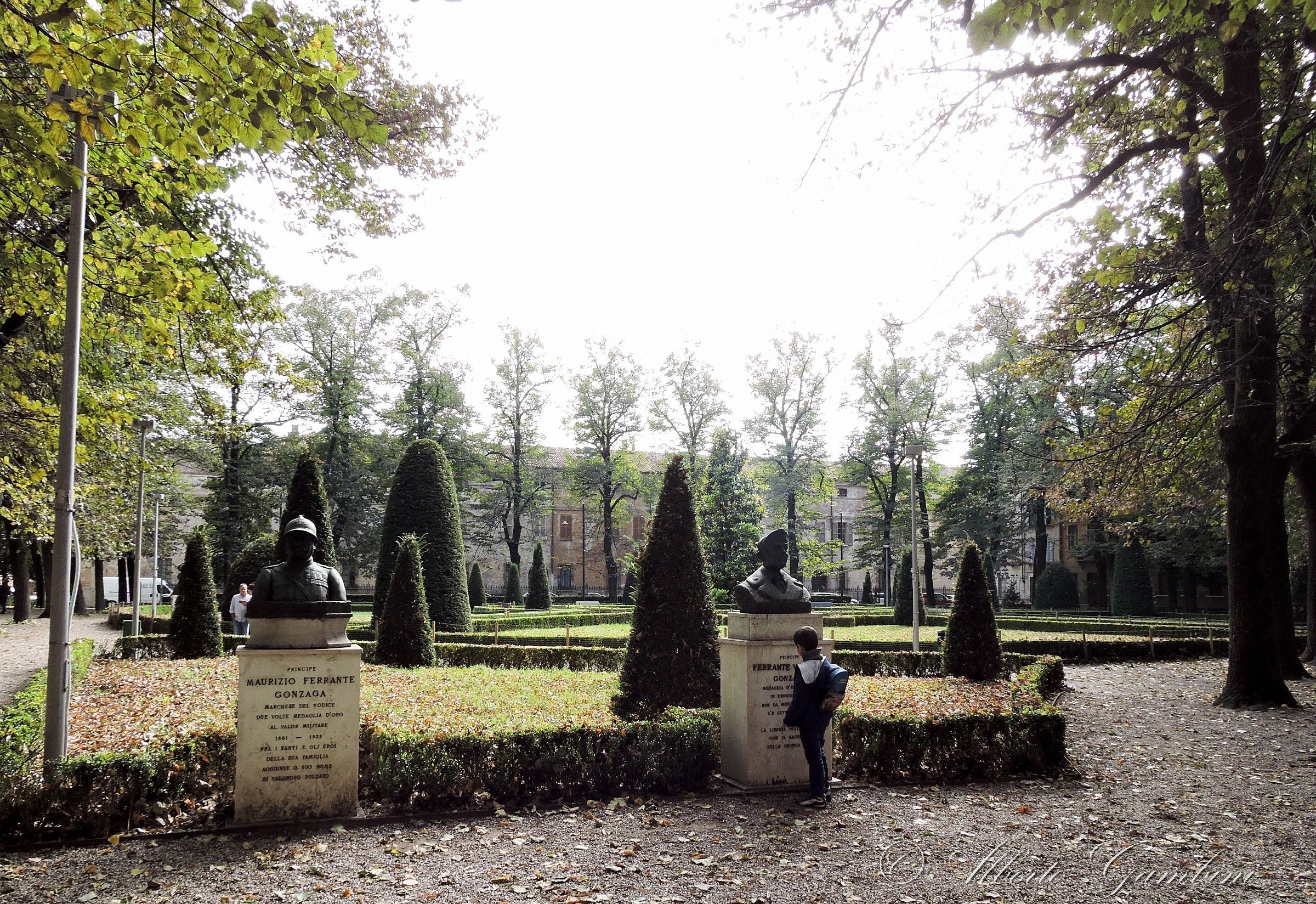 The busts in the park
