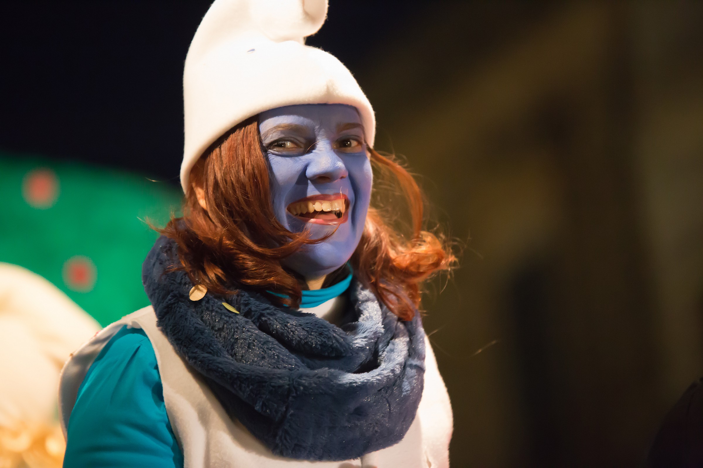 the smile of Smurfette