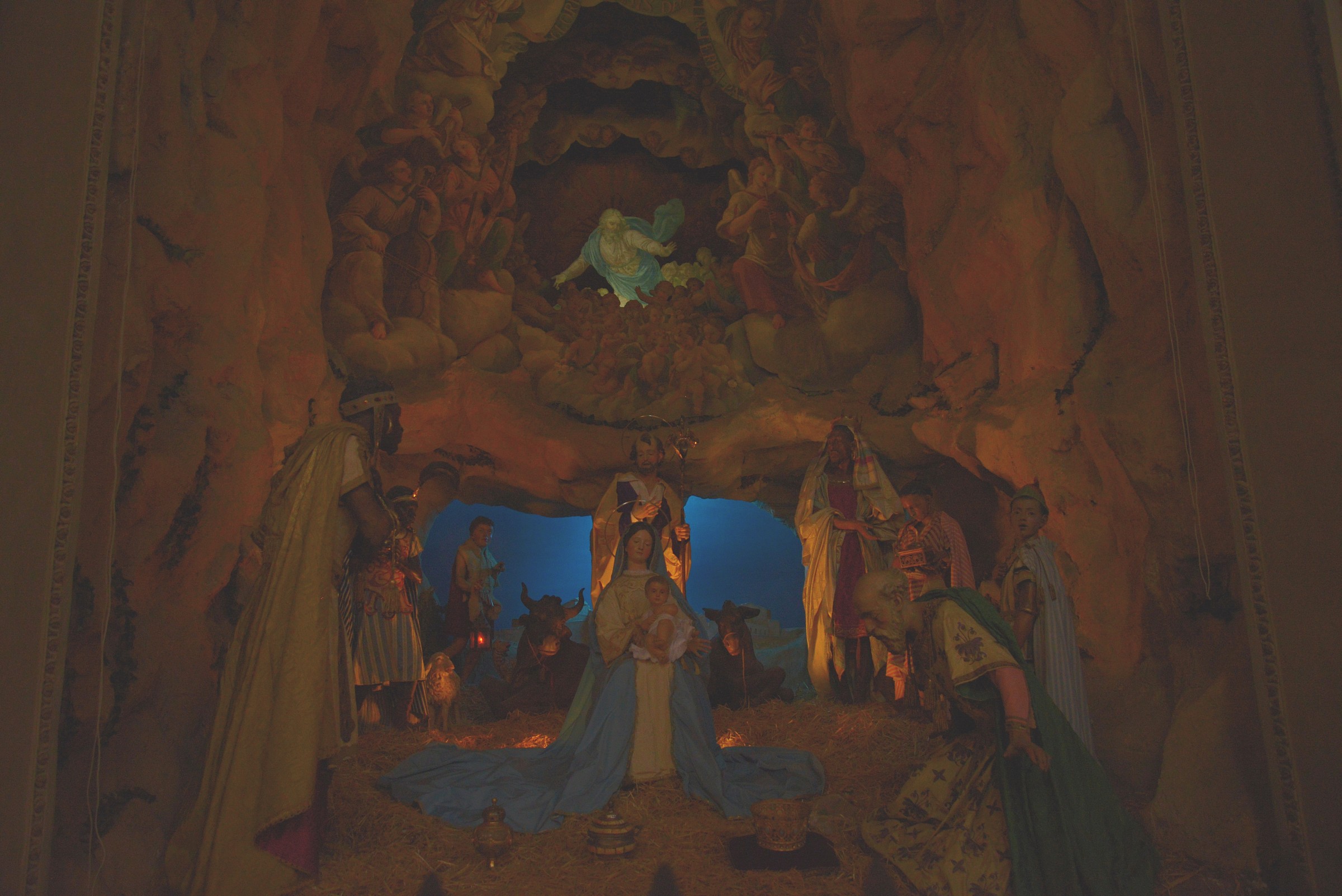 crib in the Franciscan church