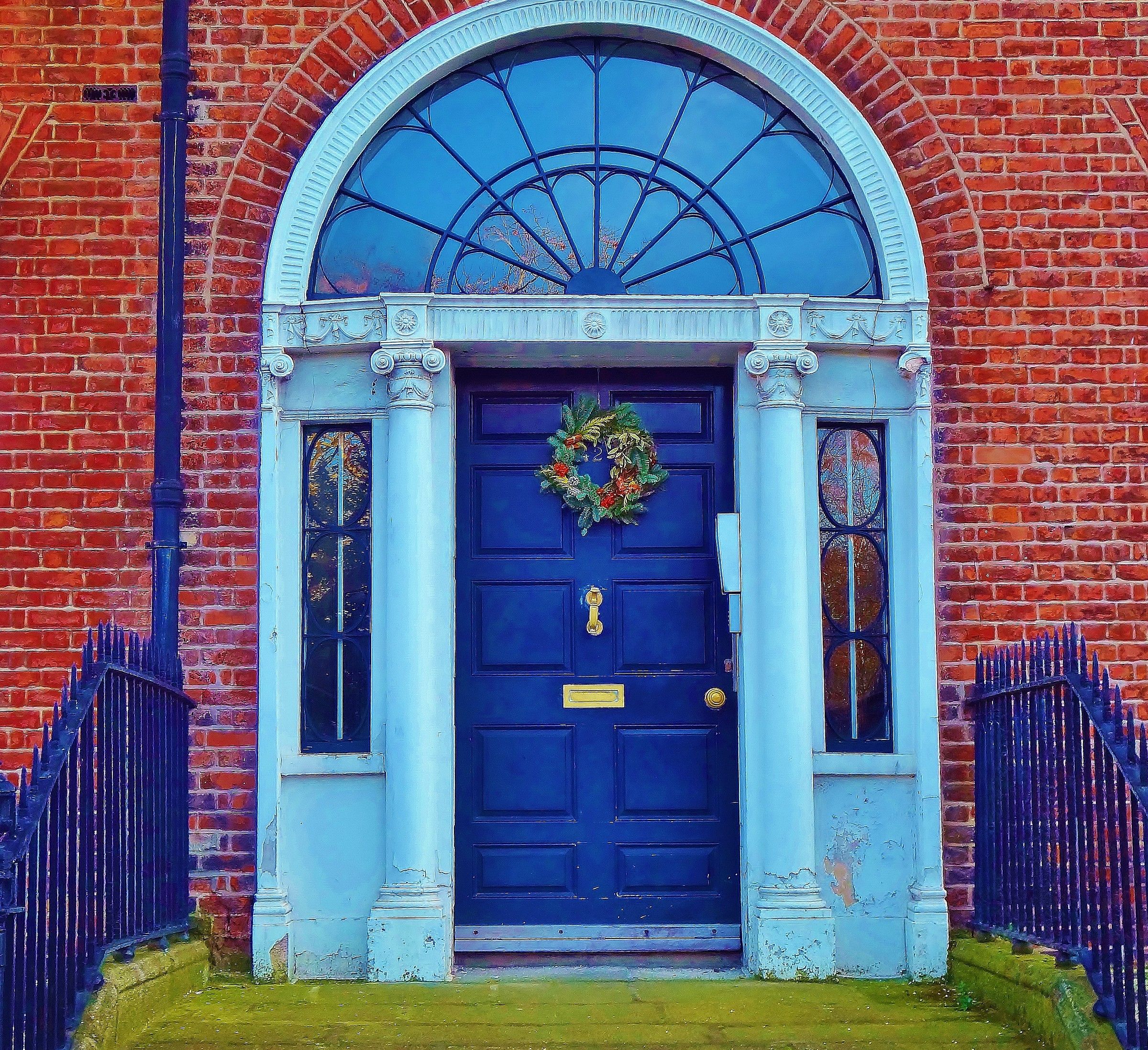 Colorful doors in Dublin