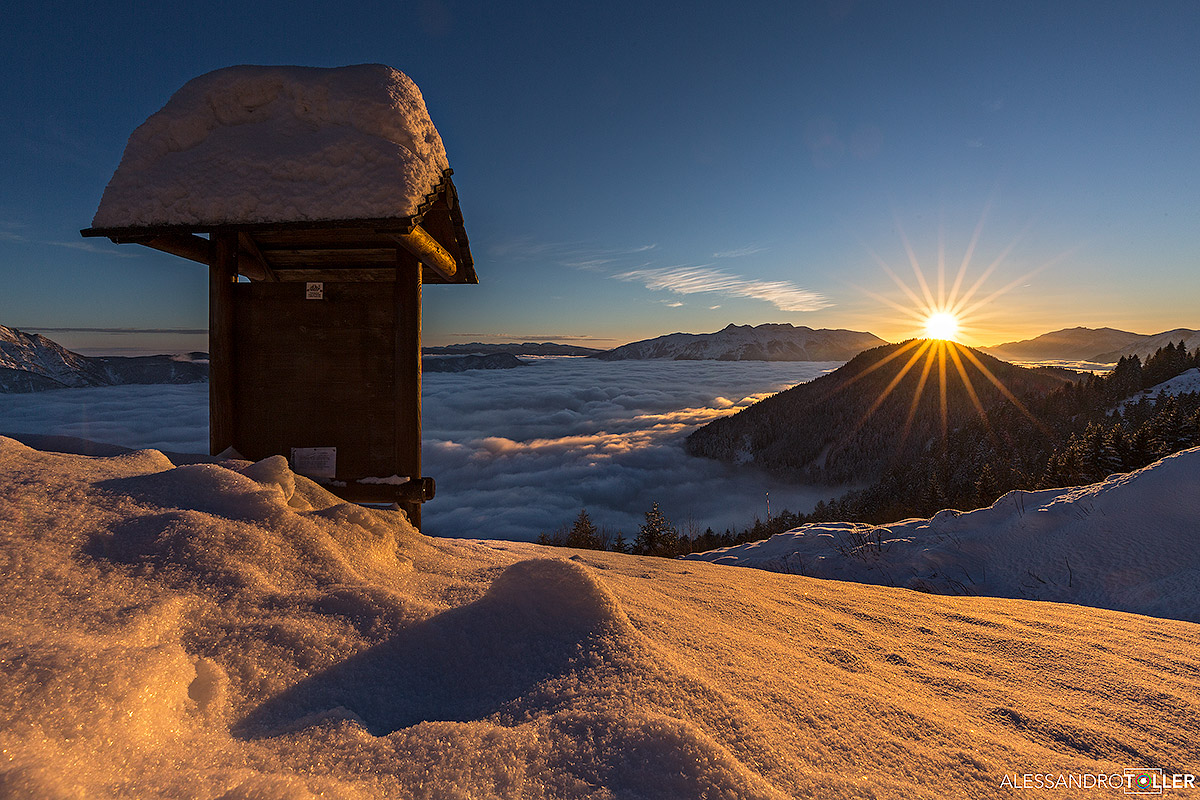 Tramonto a Vetriolo (Trentino)