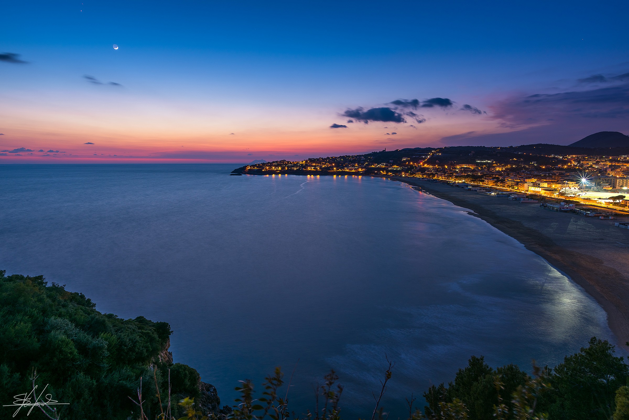 Gaeta, la Luna e Venere