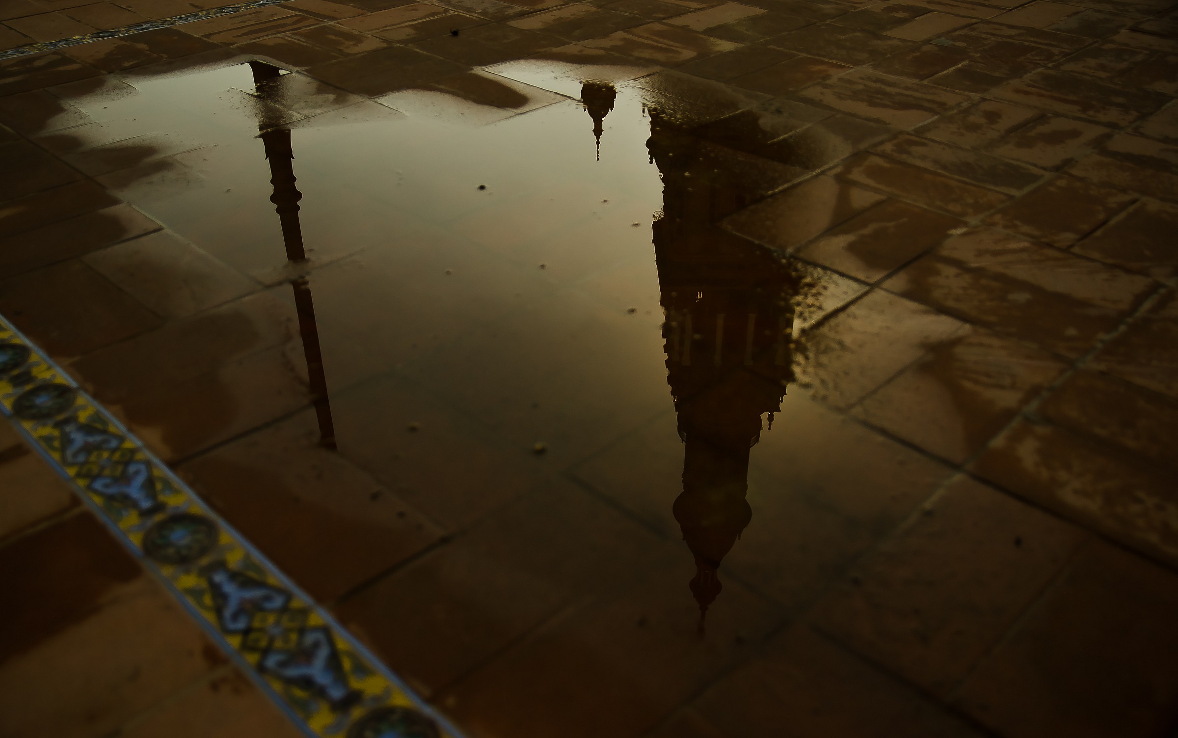 Plaza de Espana after the rain