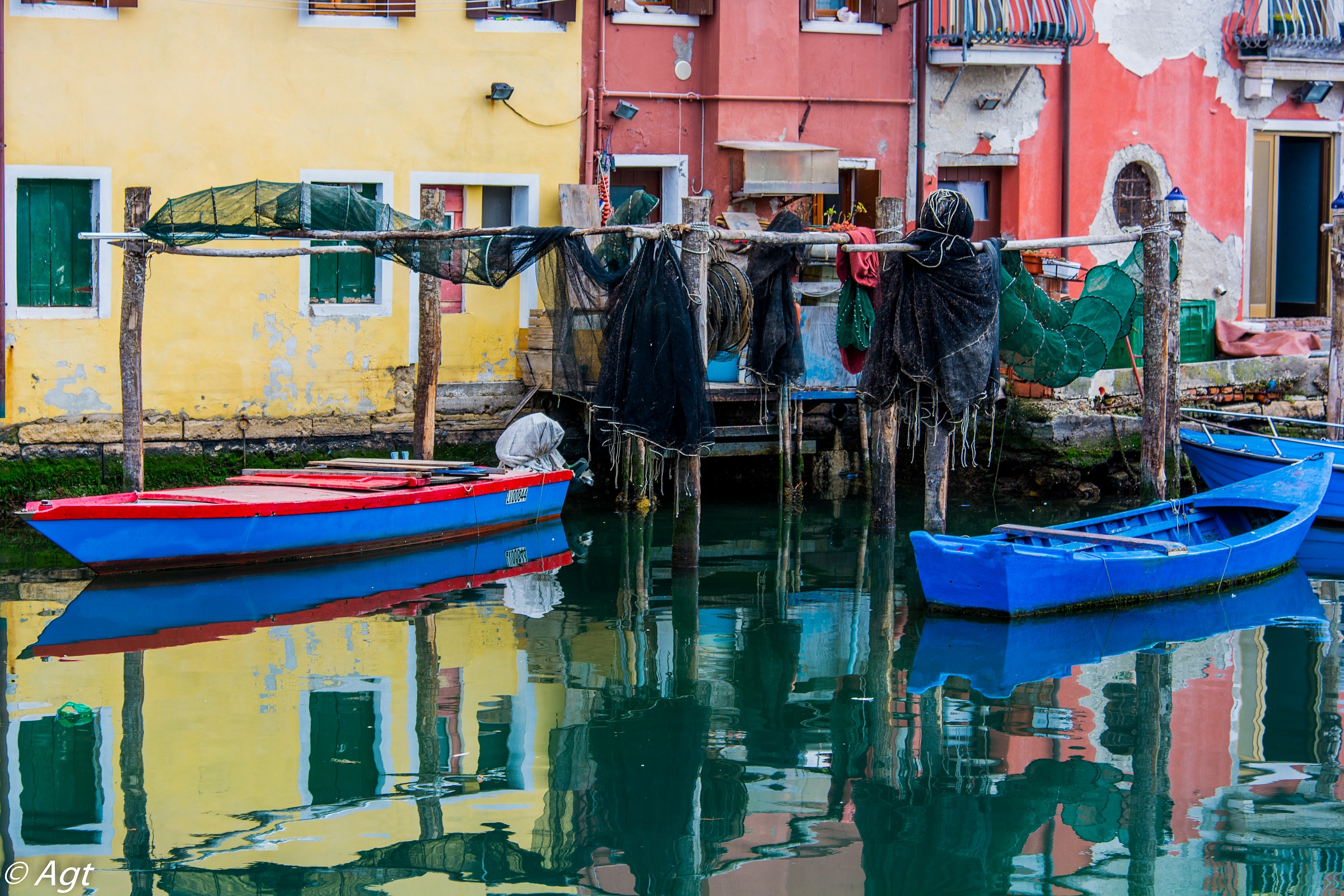 Chioggia reti stese ad asciugare