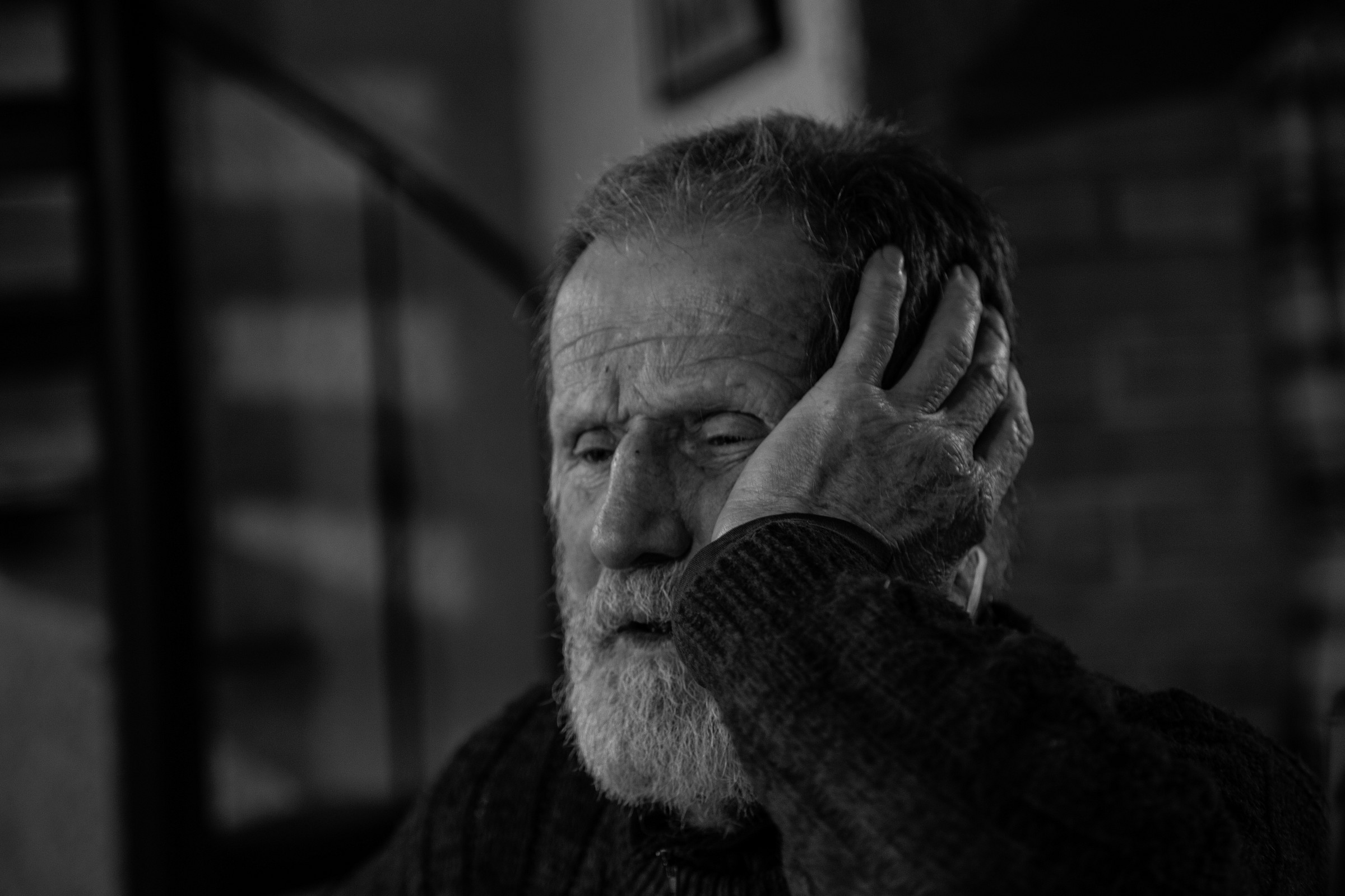 the "Grandfather thoughtfully"