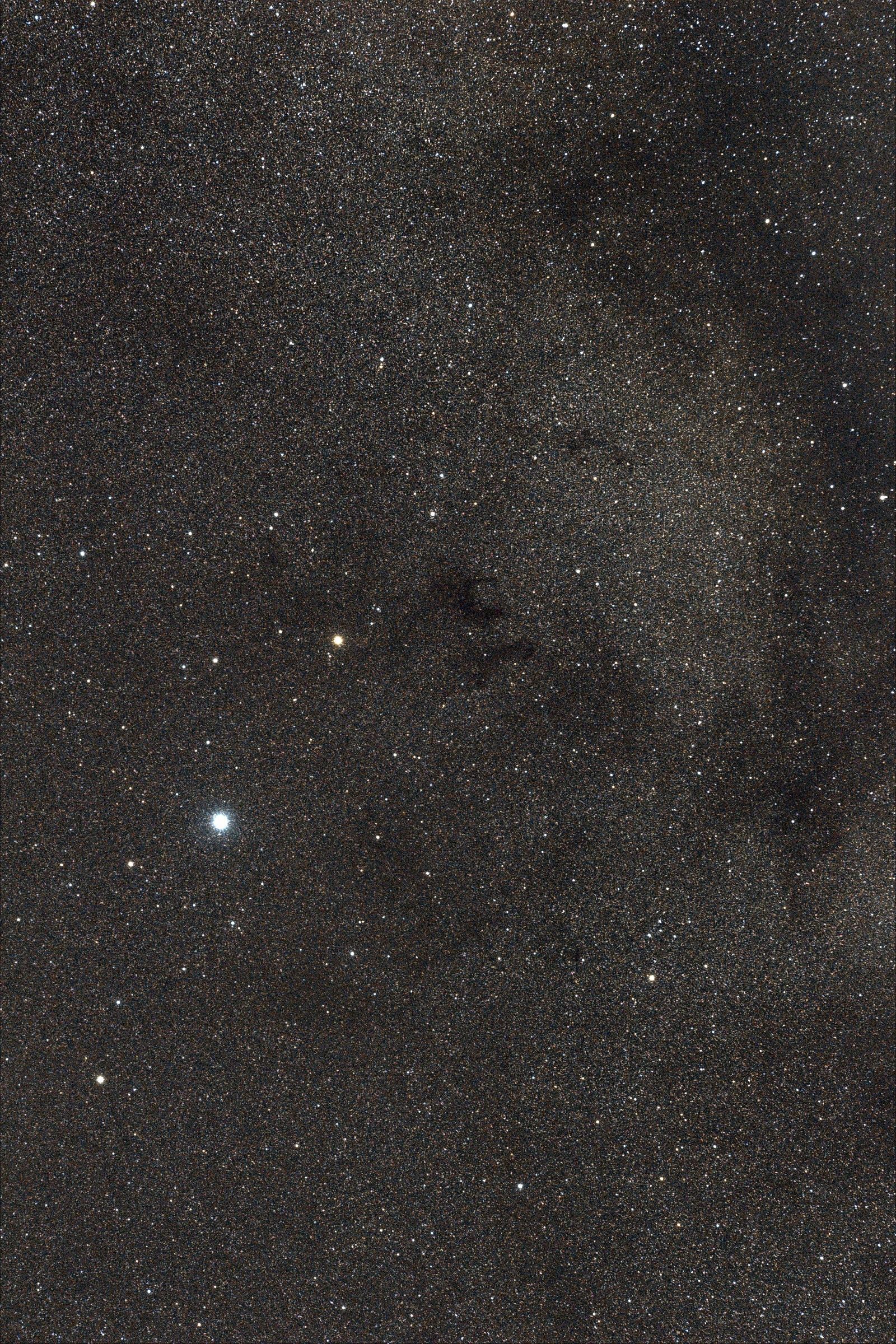 Dark nebulae near Altair