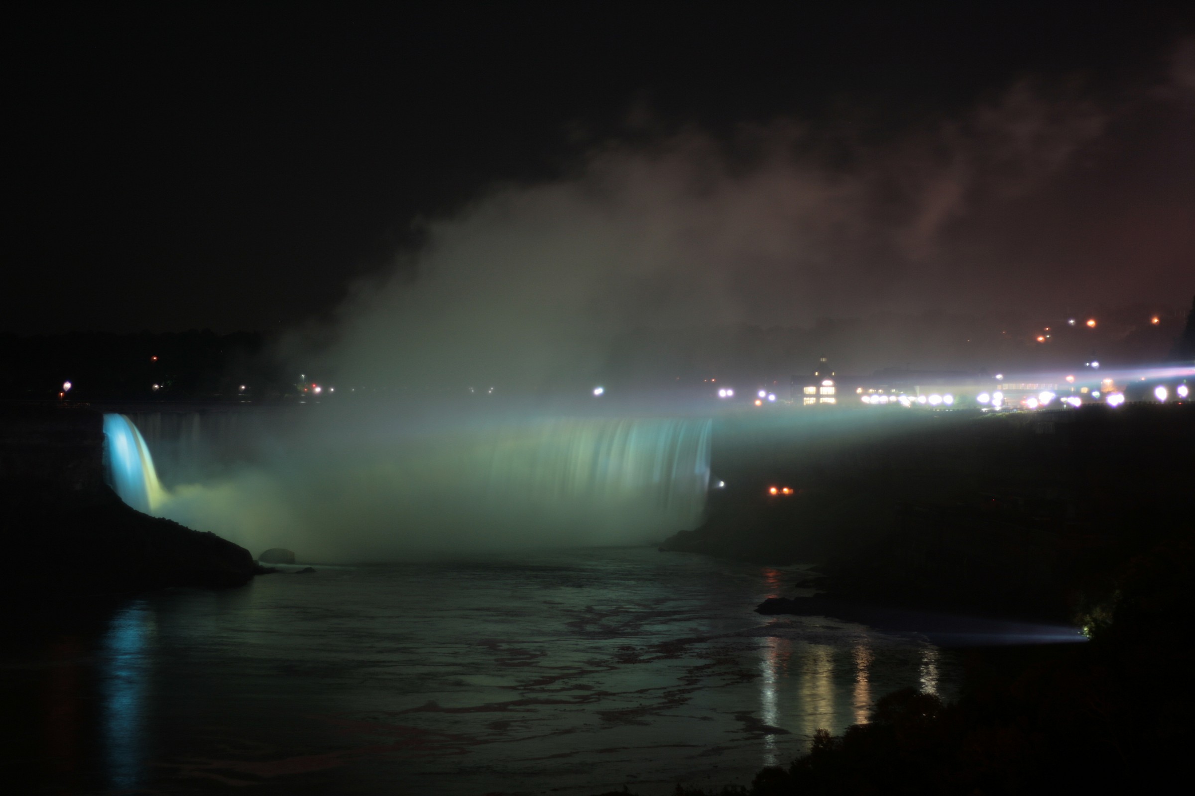 Waterfalls by night
