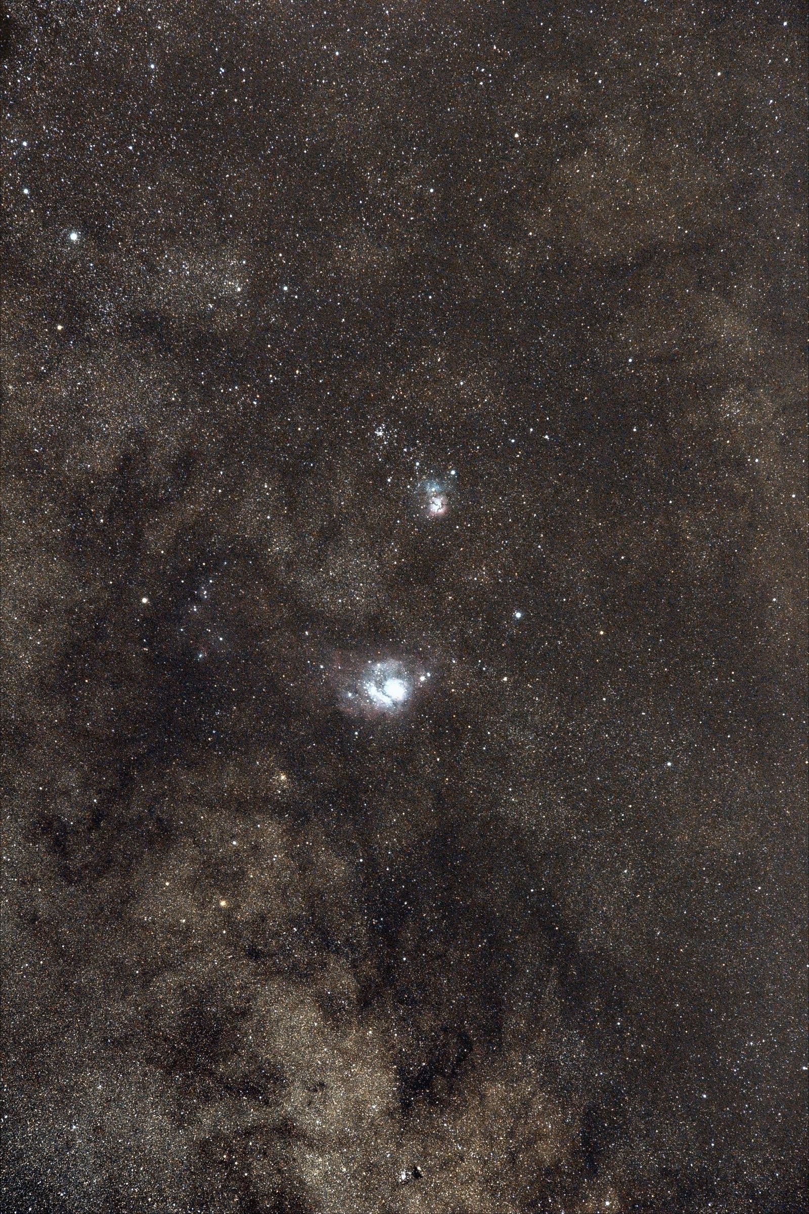 Nebulae M8 and M20