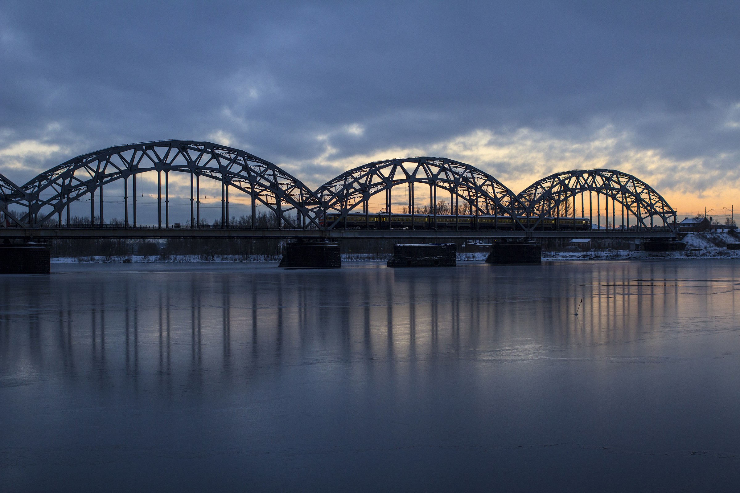 Sunset on the Daugava