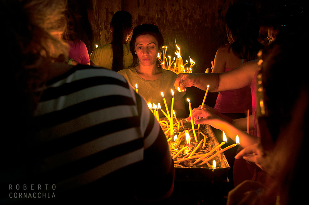 Faithful, monastery of Khor Virap
