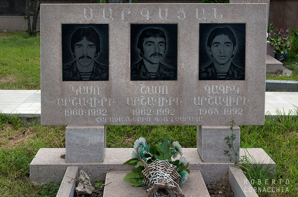 Three brothers, cemetery of Stepanakert