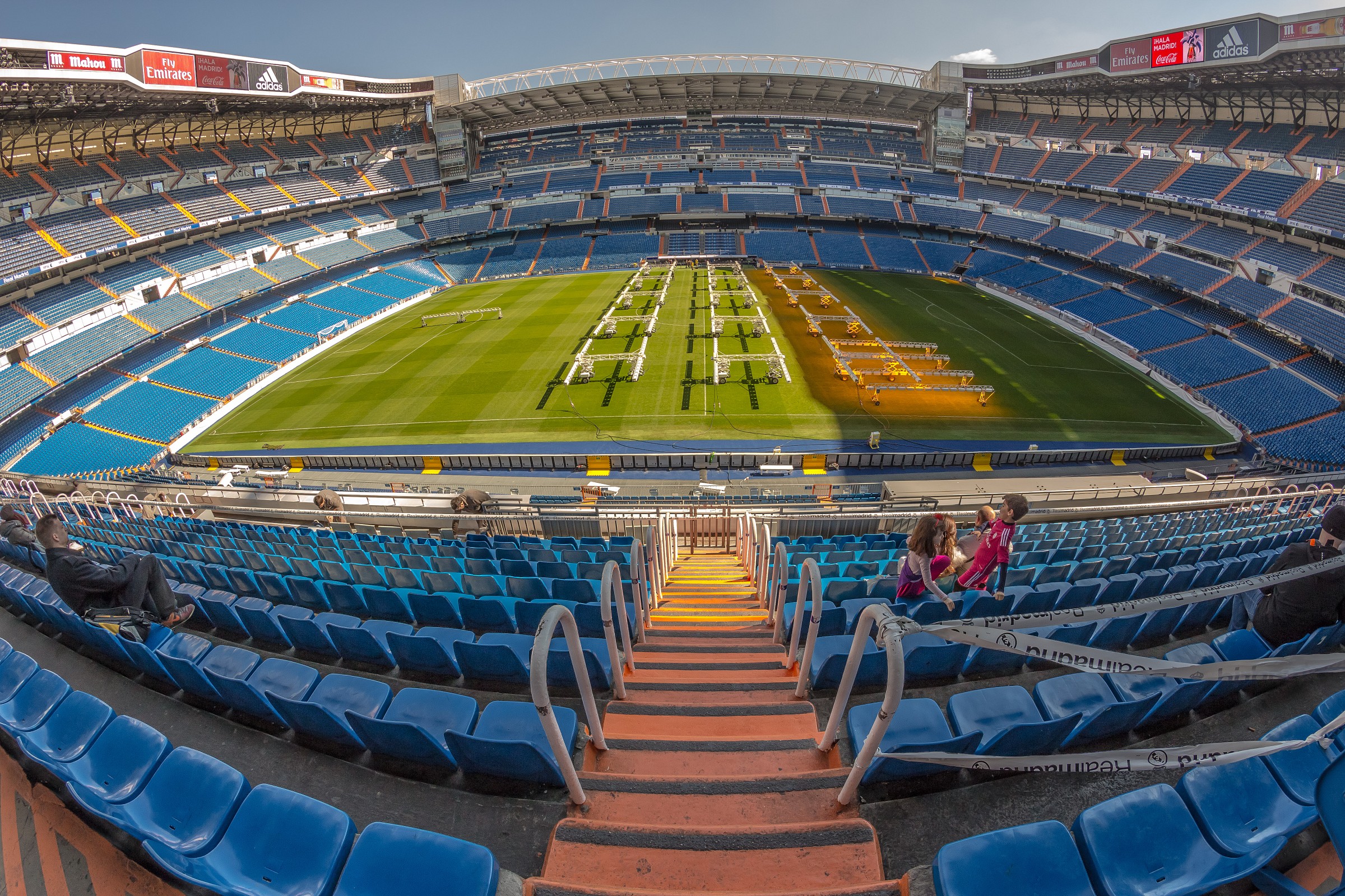 Santiago Bernabeu view from a Fish