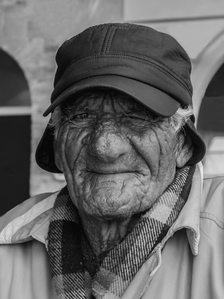 A face marked by life