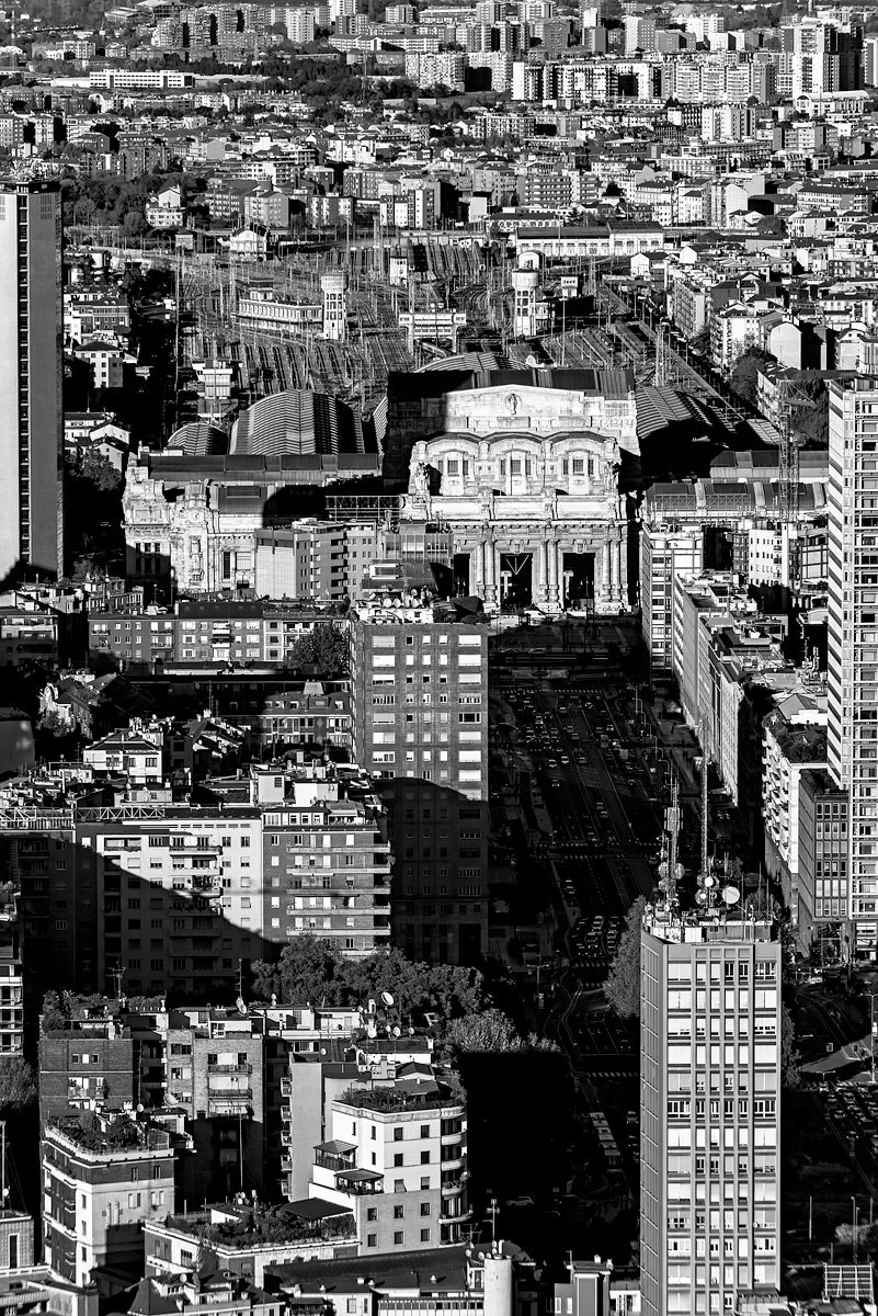 Verso la stazione centrale - Fotografia Aerea