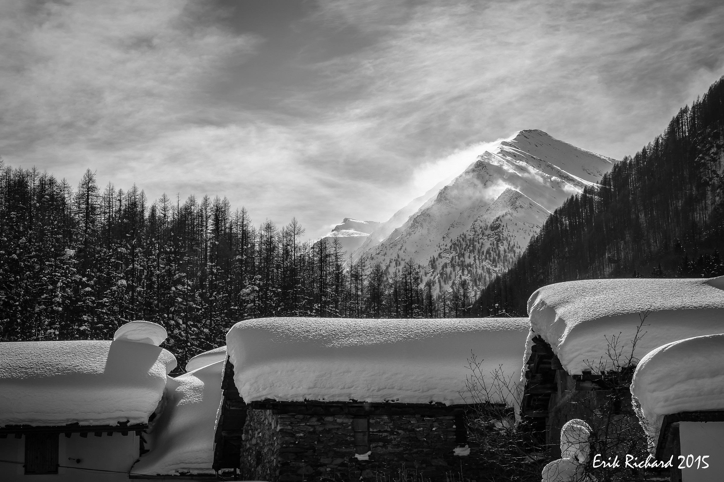 vento forte in quota...