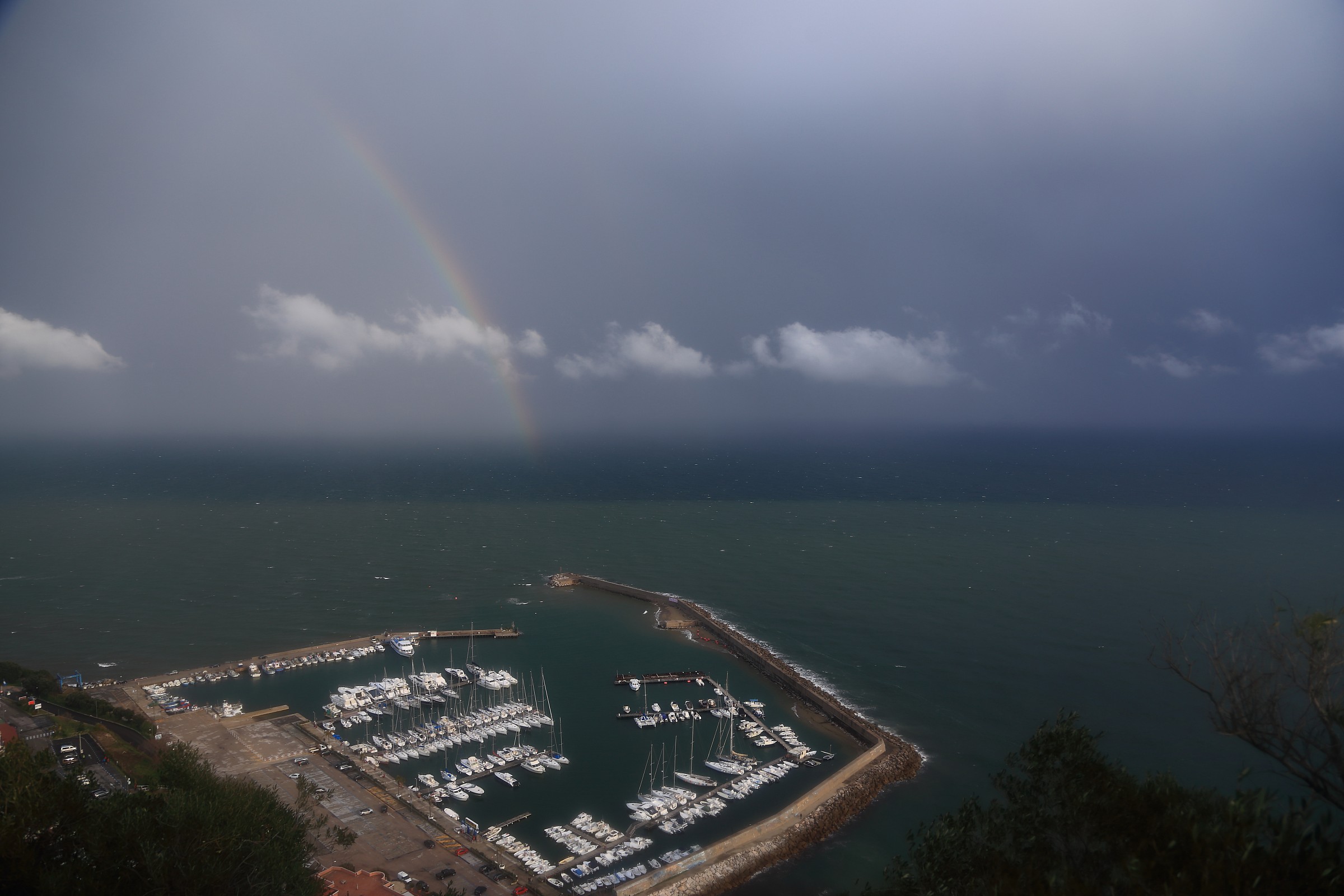 San Felice Circeo - The Port and the rainbow