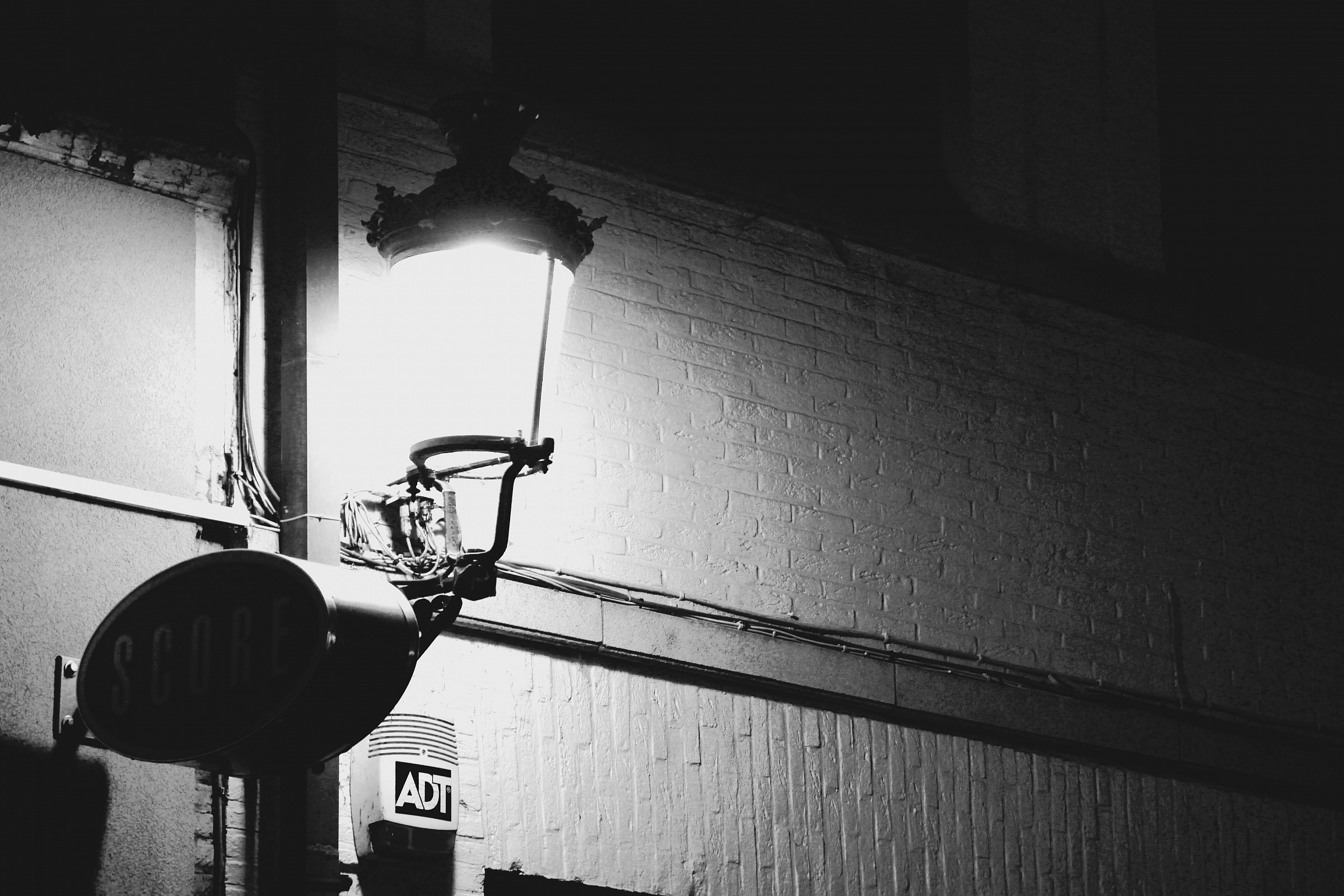 Notturnia di un lampione a brugge