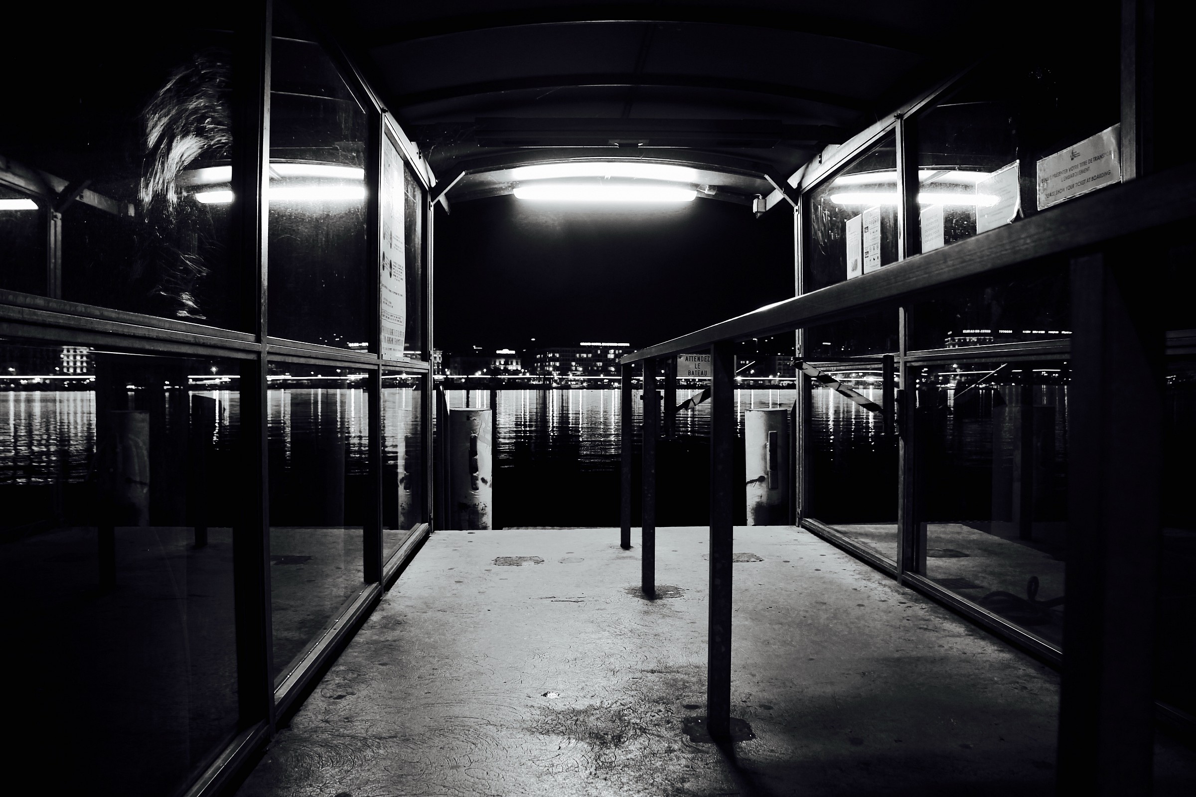 Porta oltre lago ginevra Svizzera