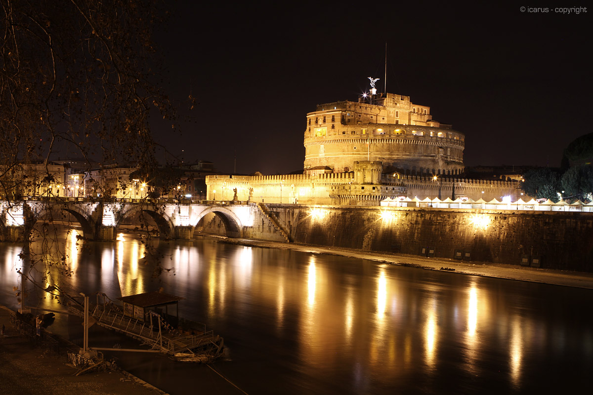 River flow on the castle