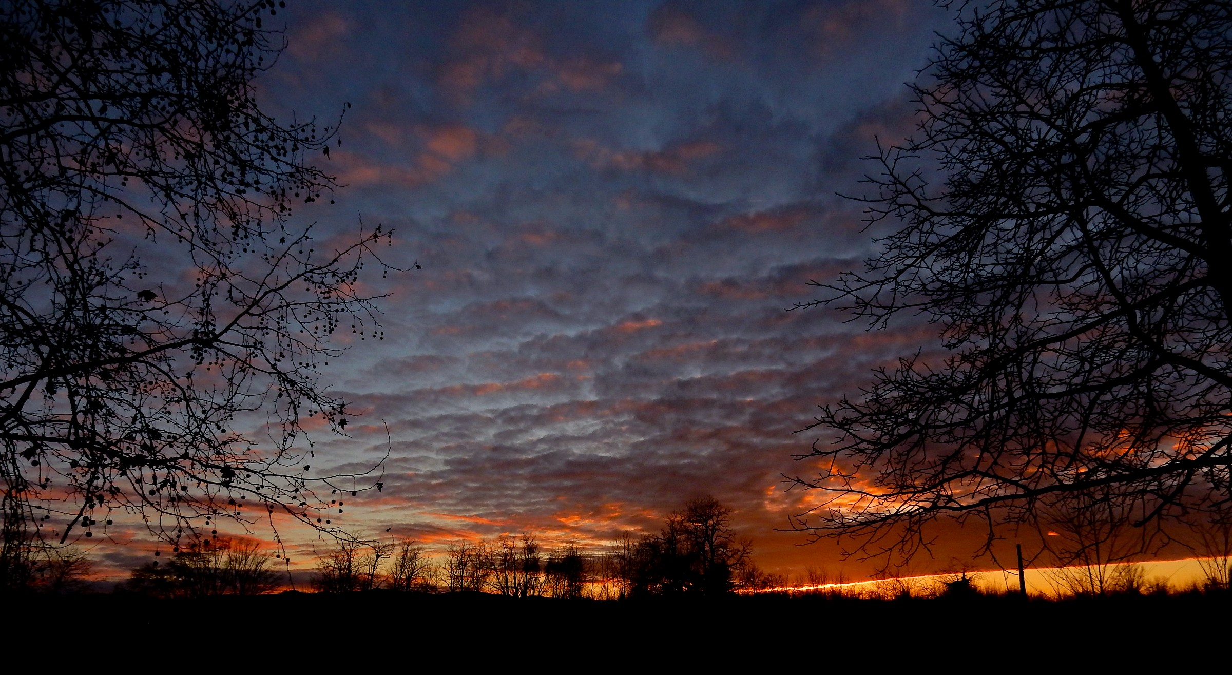 Red sky at night ........