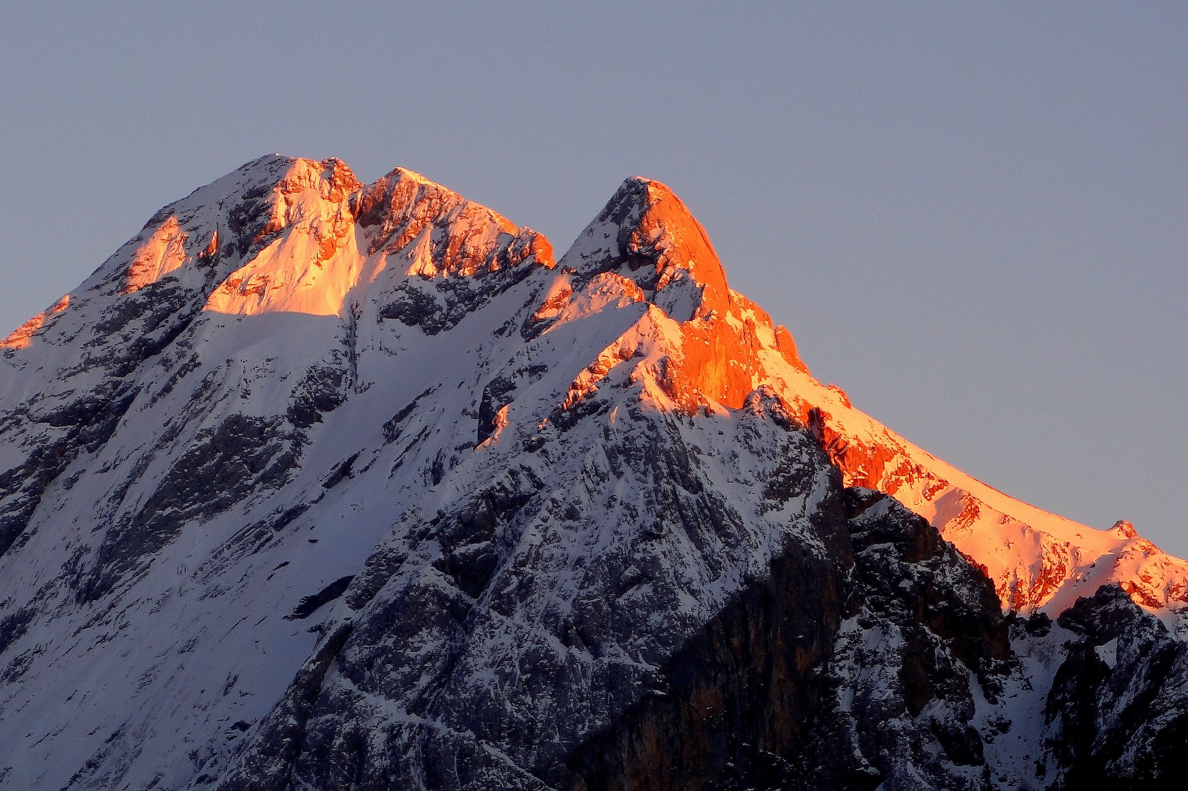 Tramonto sul Vernel (Marmolada)
