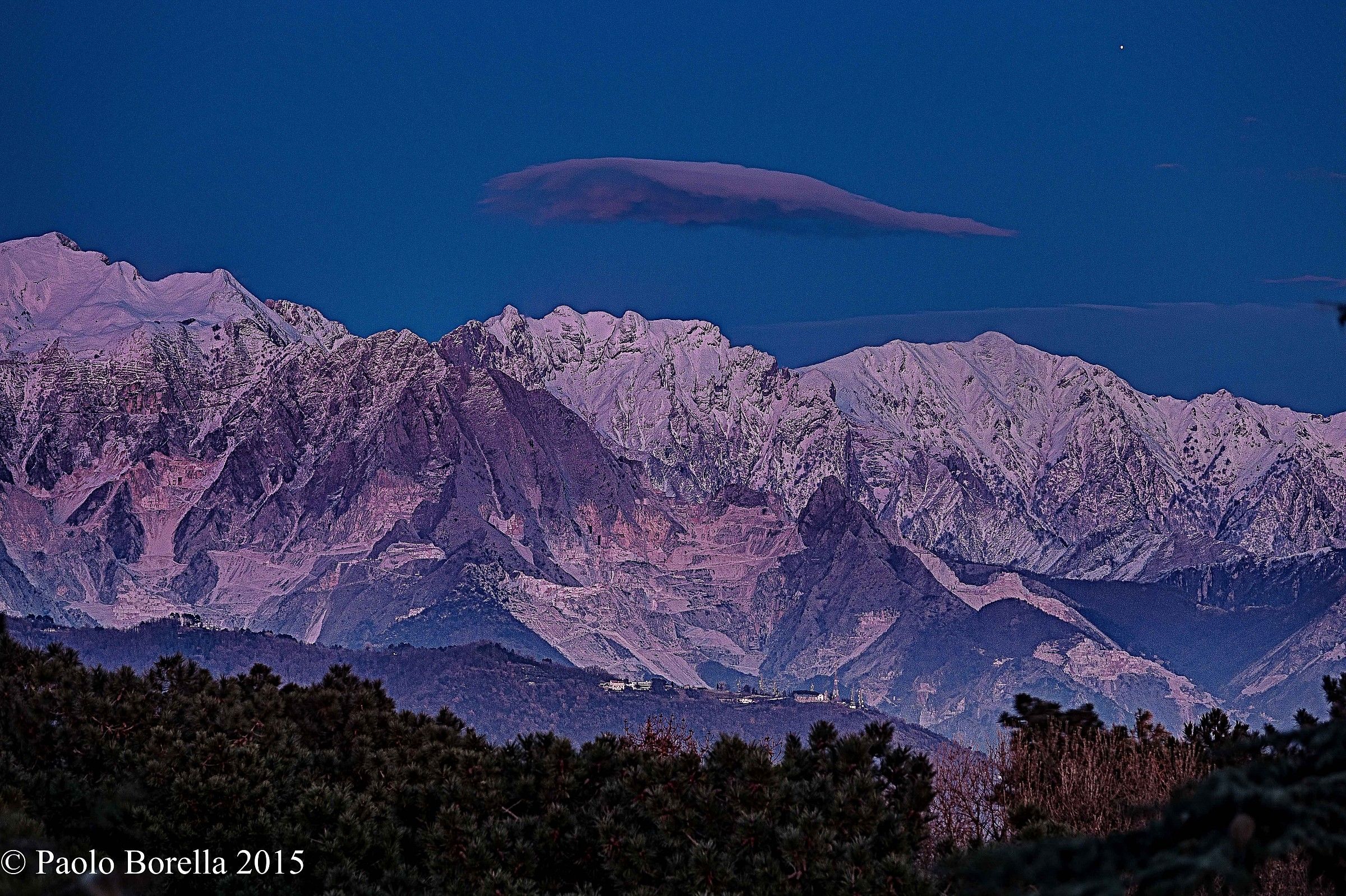 The Apuan Alps and Venus