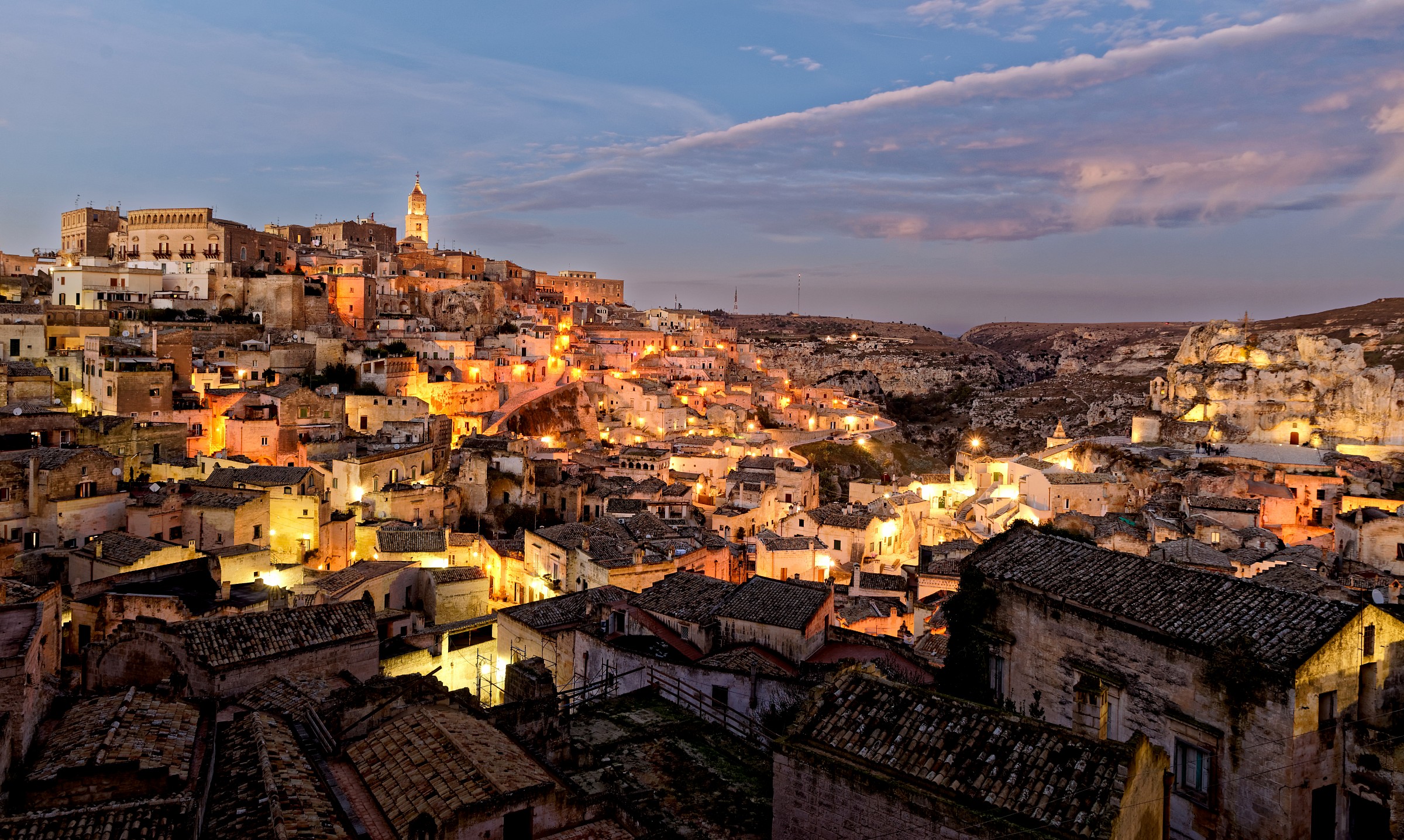Now the blue stones of Matera