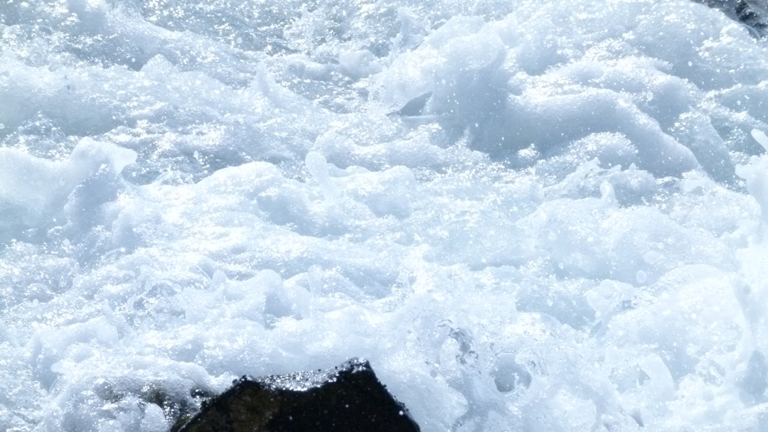 Like snow in the sun