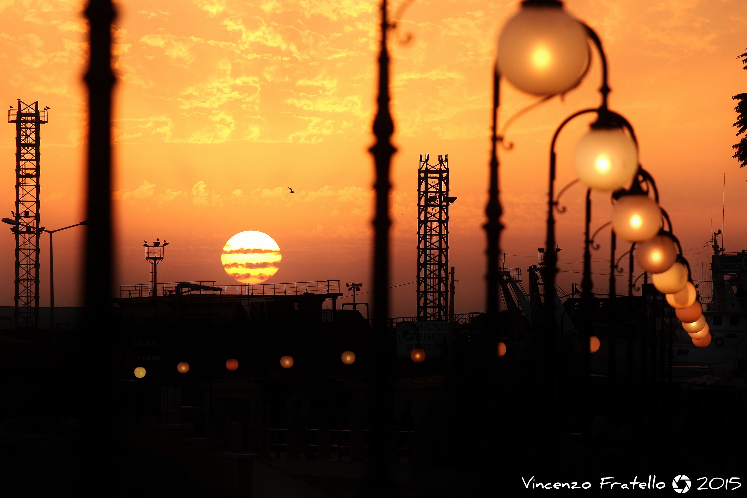 Mazara del Vallo al tramonto.