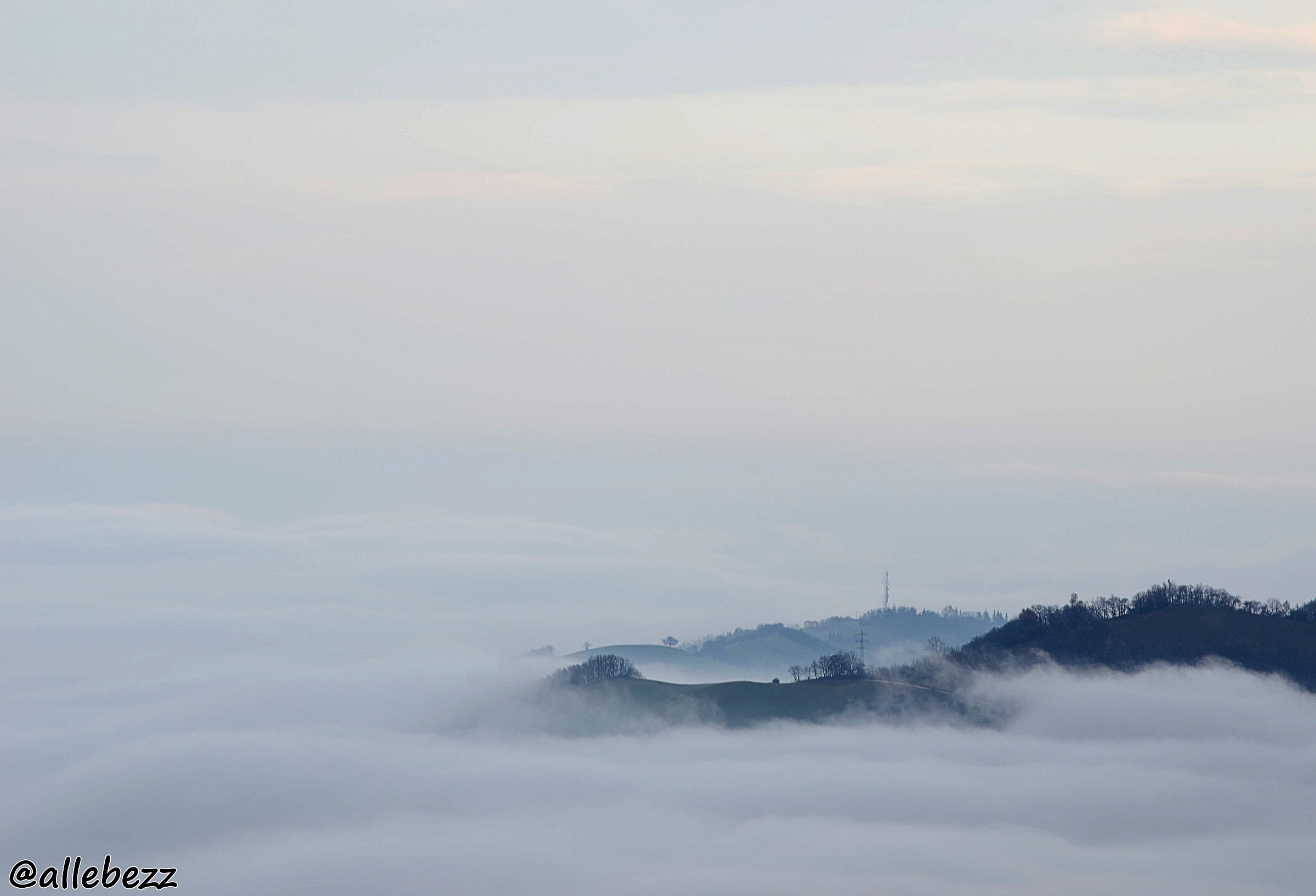Tizzano Val Parma in the clouds