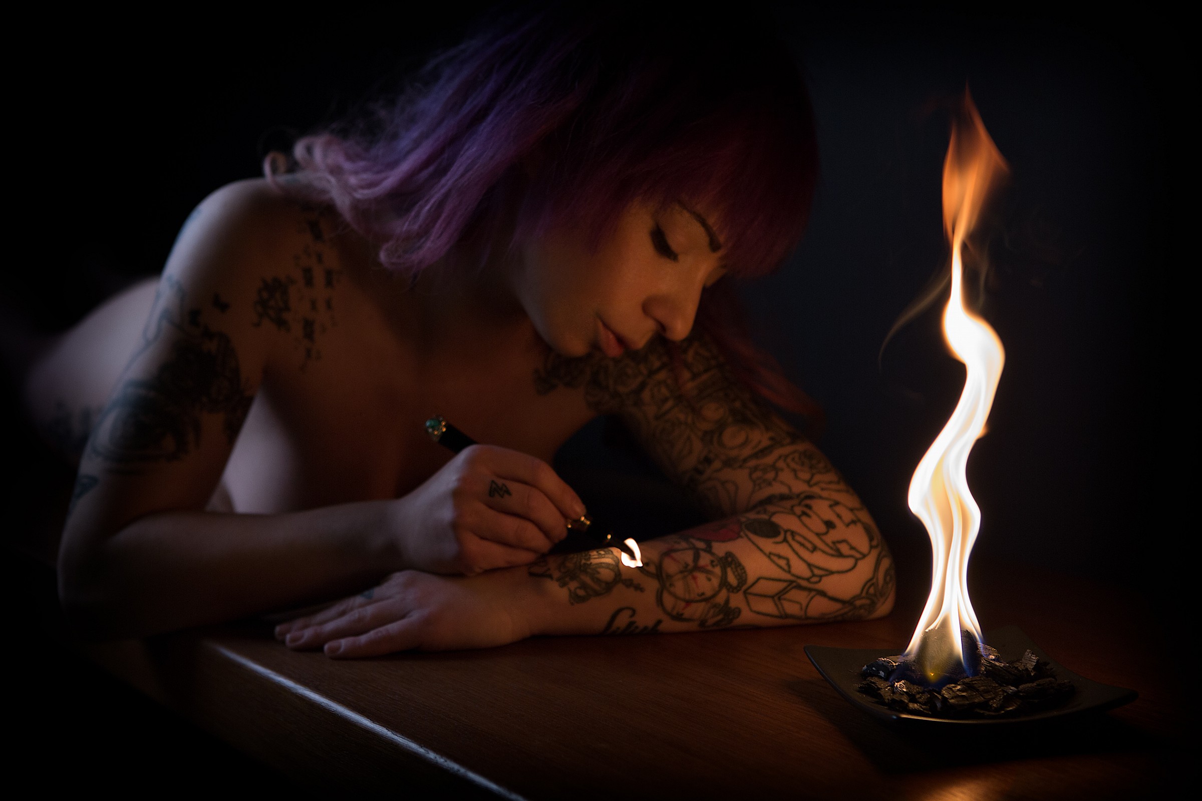 Tattoo fire