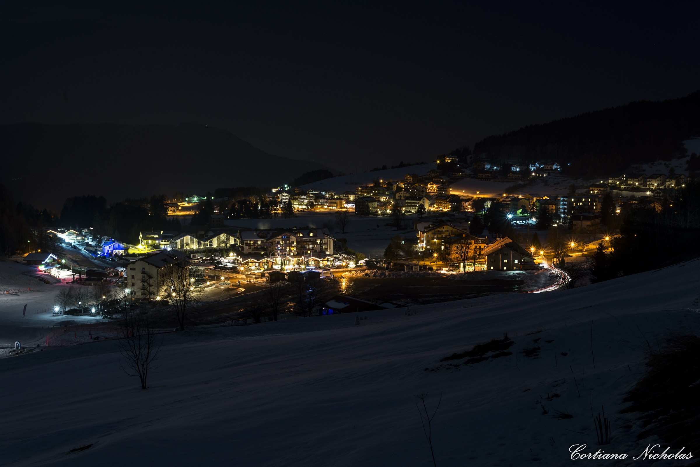 Folgaria after sunset