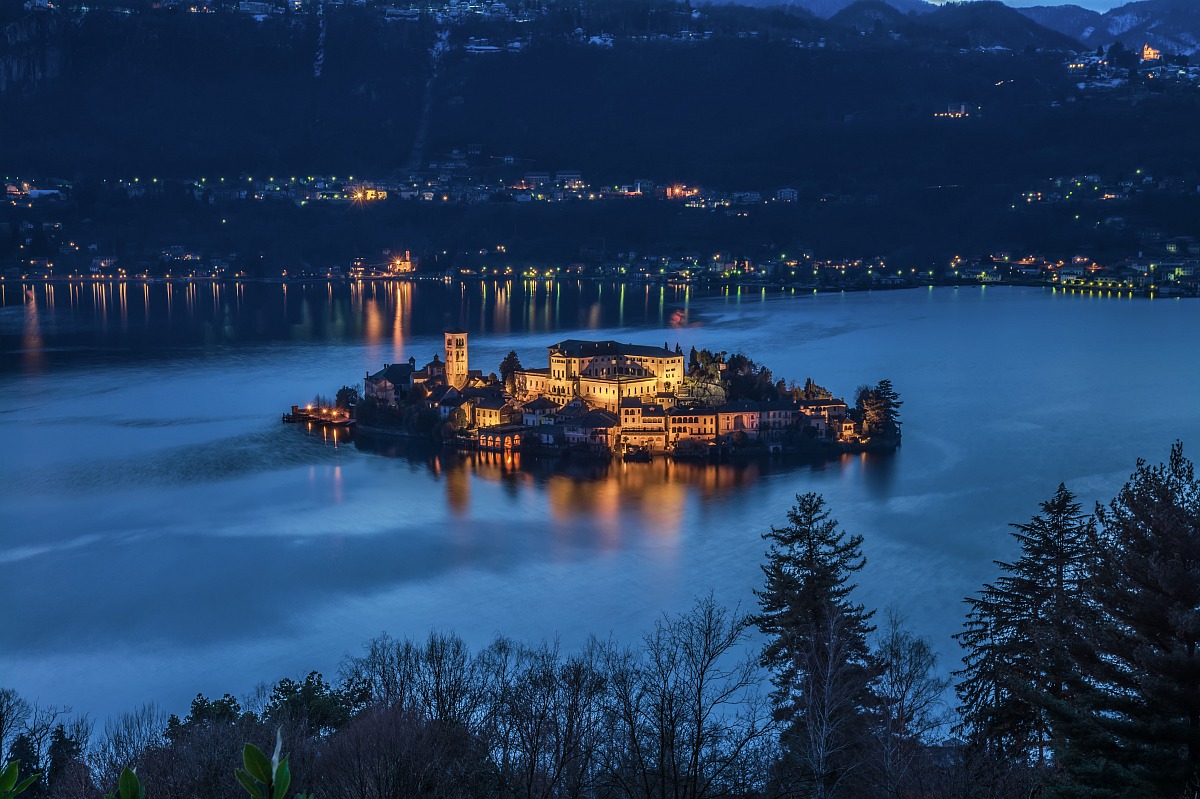 San Giulio blue hour