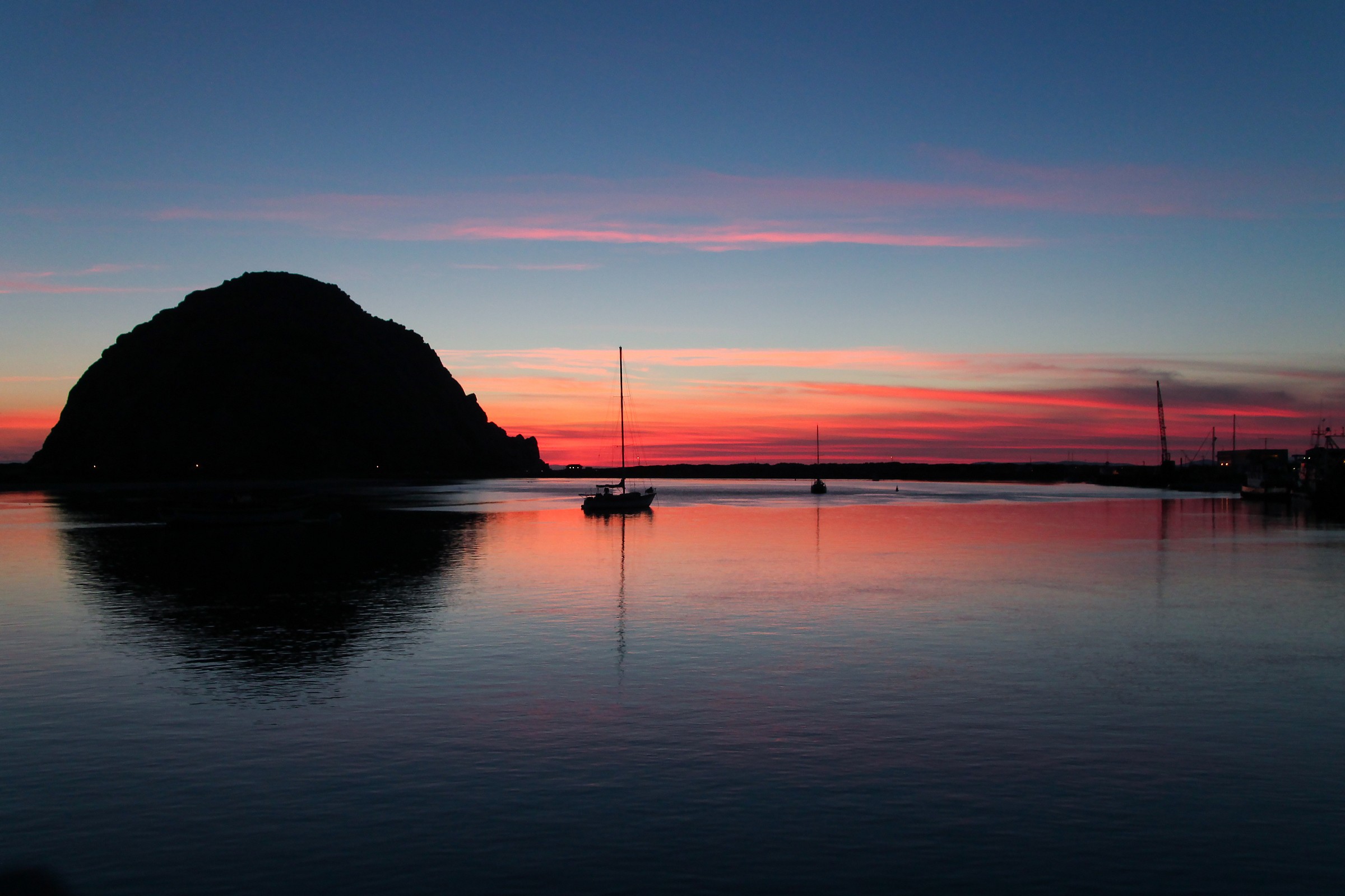 Tramonto su Morrow Bay