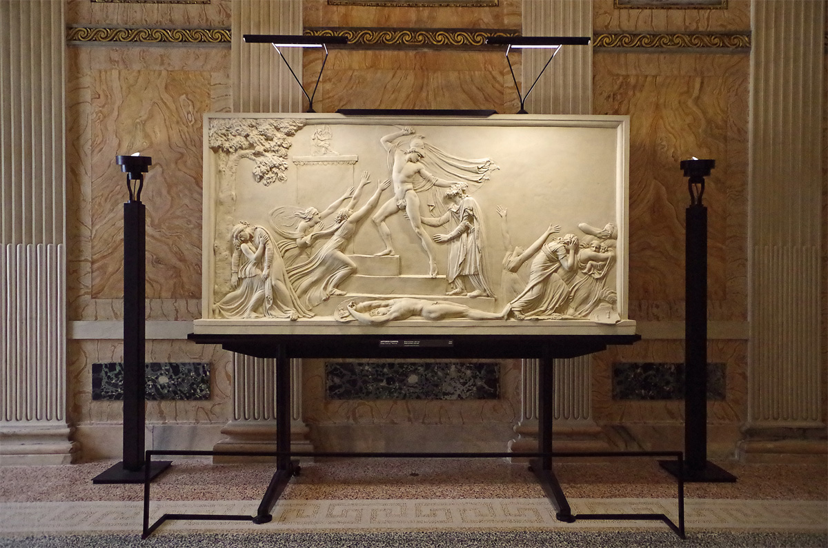 Death of Priamo- Bas-relief of Antonio Canova