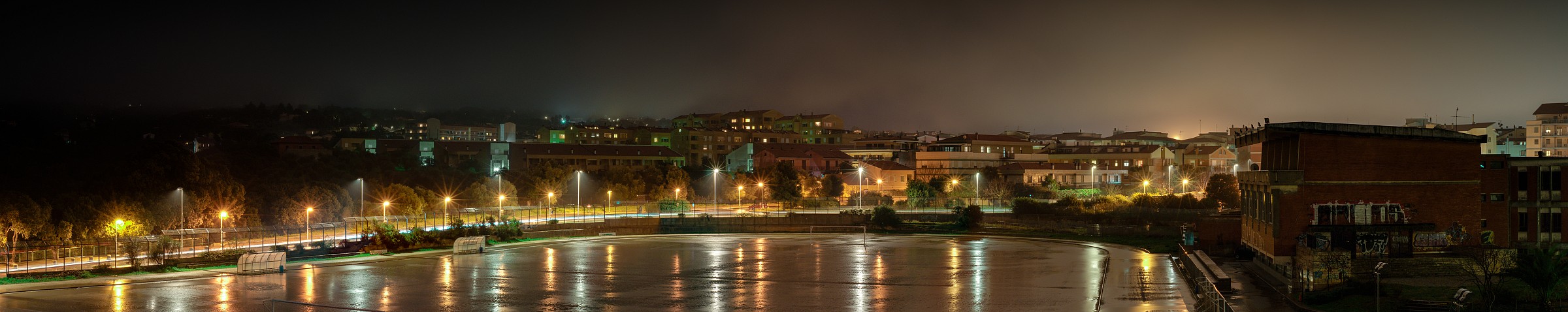 In front of the house ...