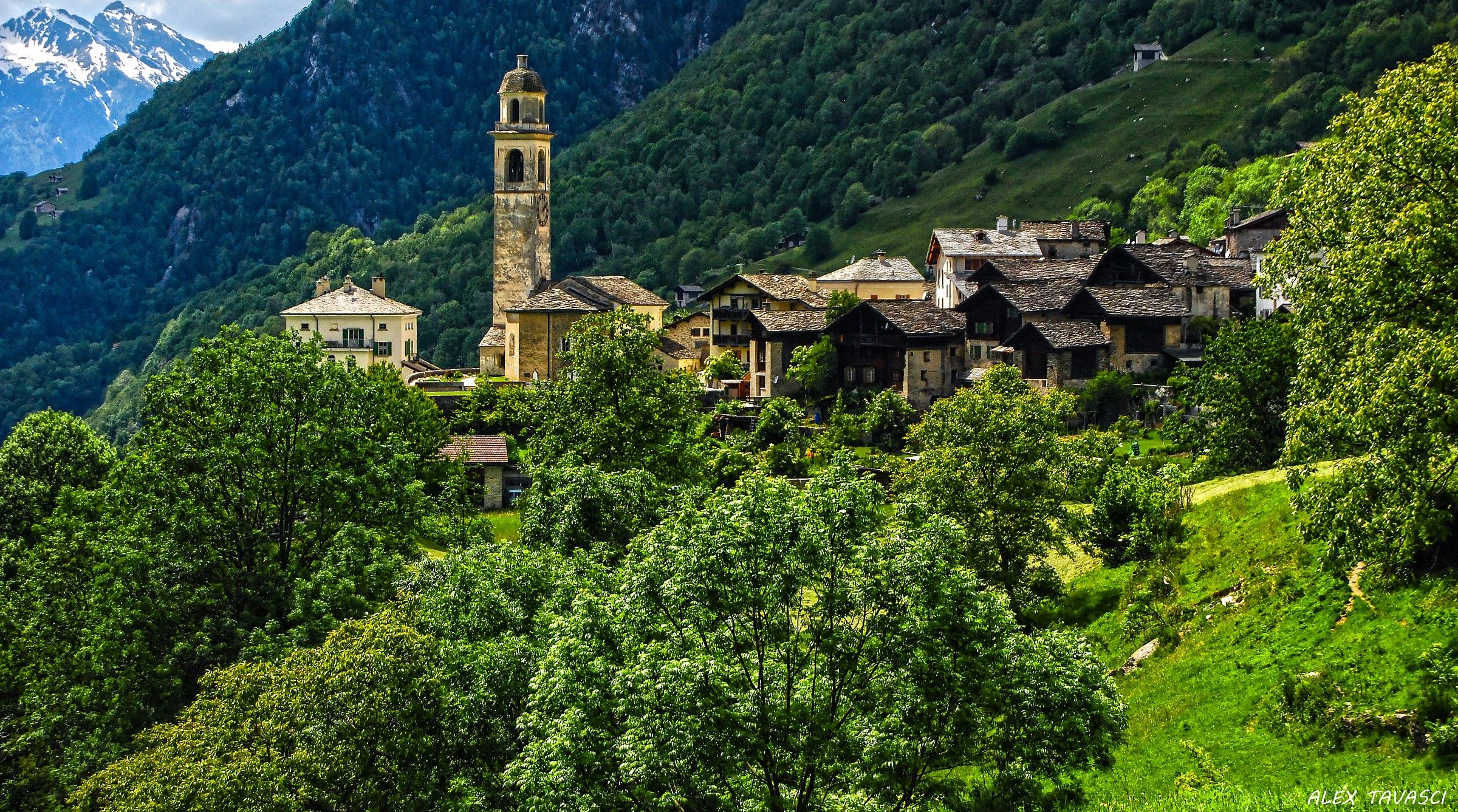 Soglio paesino di montagna
