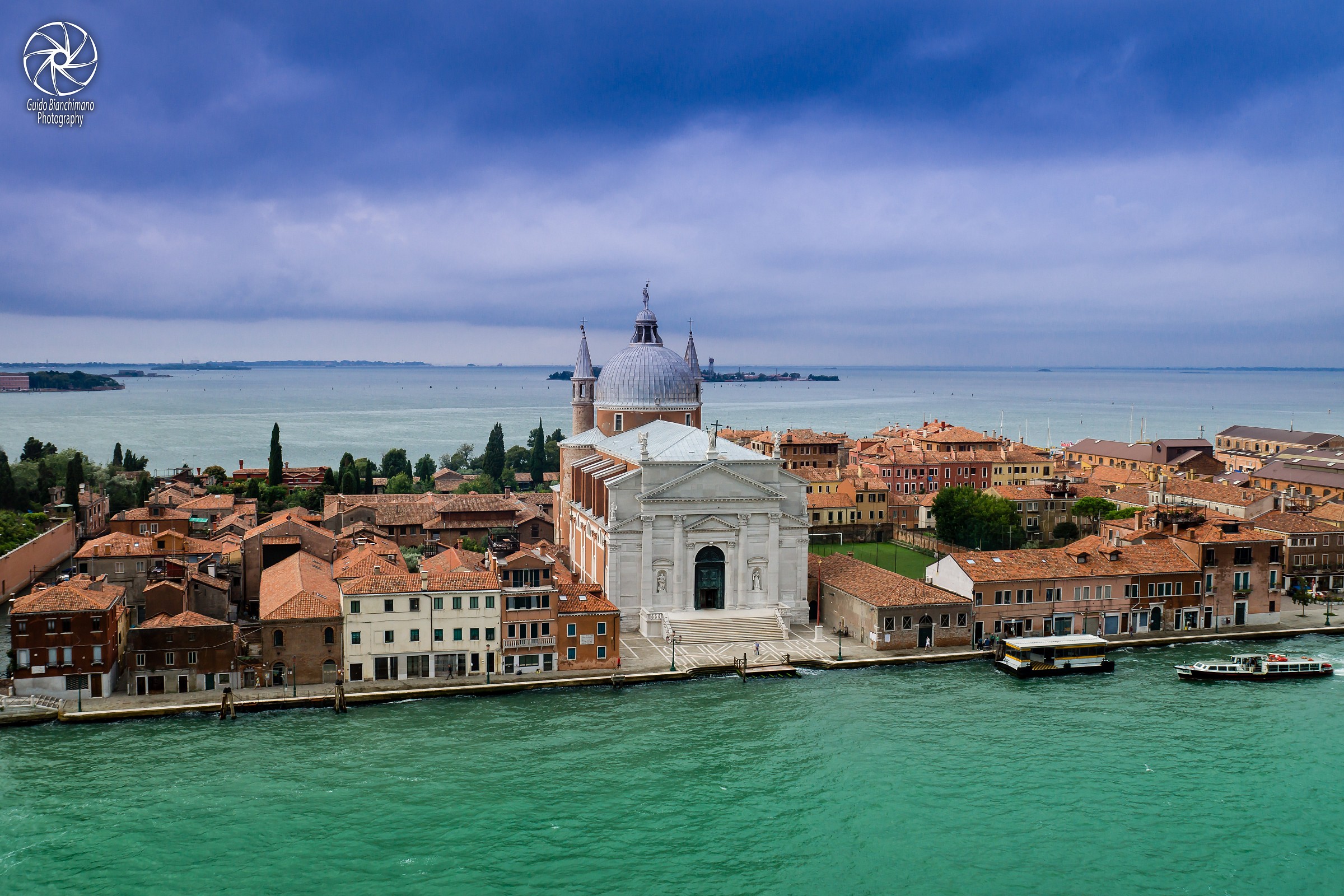 Entering in Venice from the sea