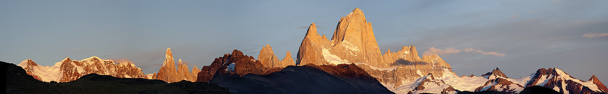 Sunrise on Cerro Fitz Roy and Torres