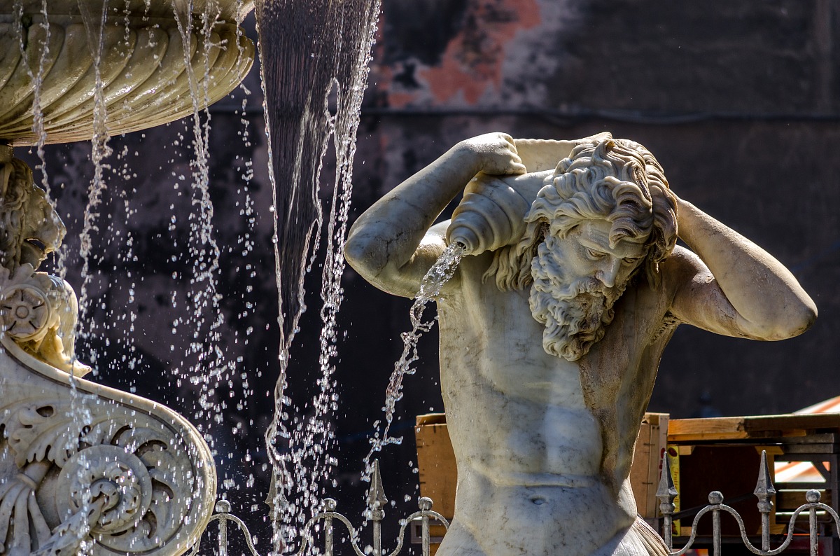 Particular Fontana dell'Amenano