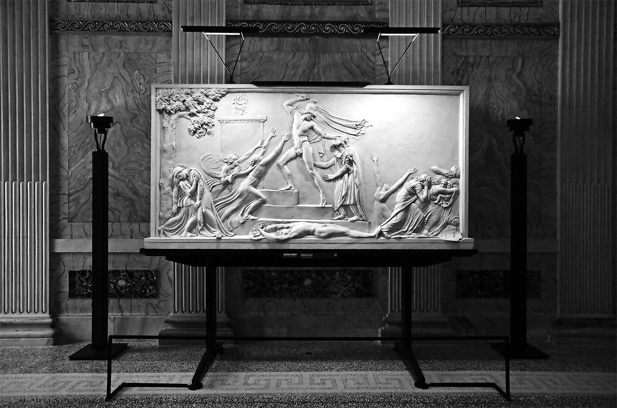 Death of Priam in b / n