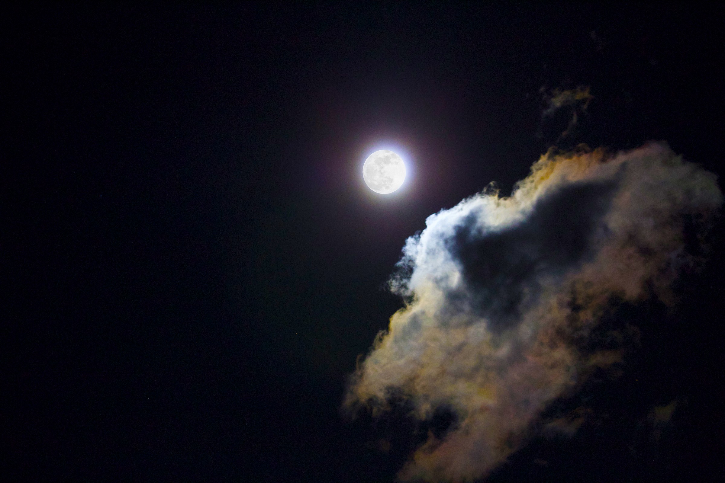 Moon and clouds 2