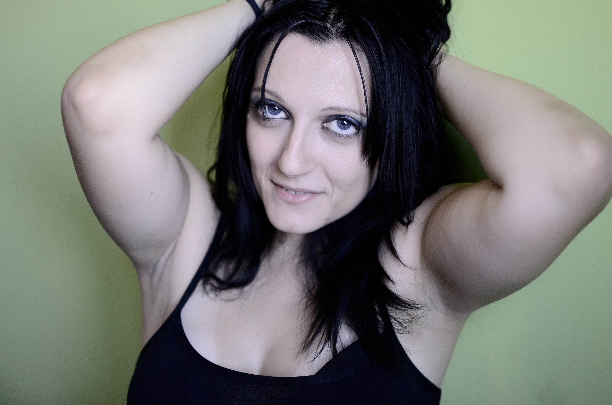 The lady posing for me