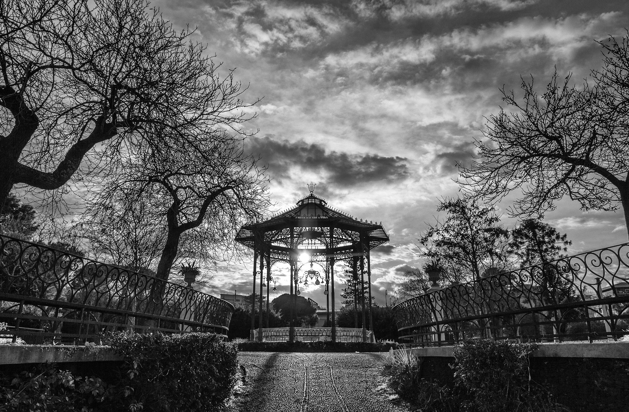 The light at the Villa Bellini in Catania
