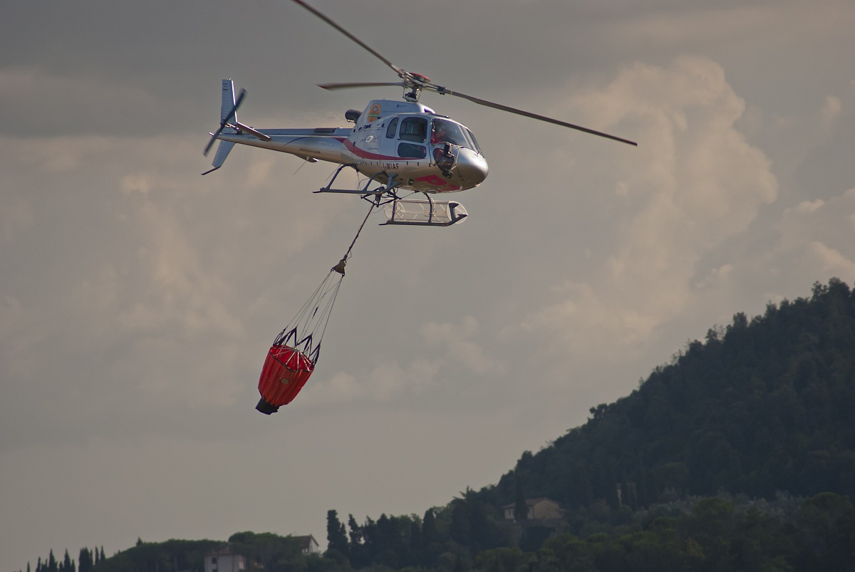 Helicopter fire
