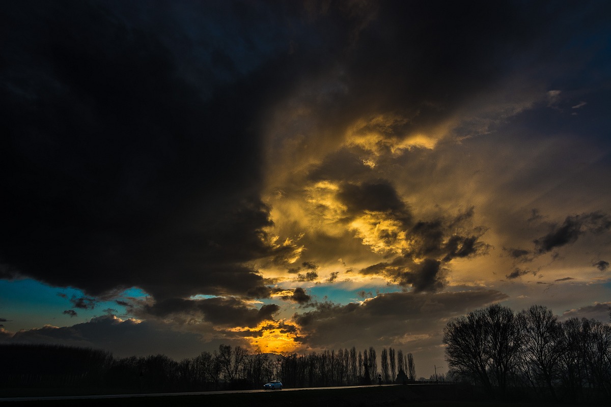 Colpita  da un raggio  di sole