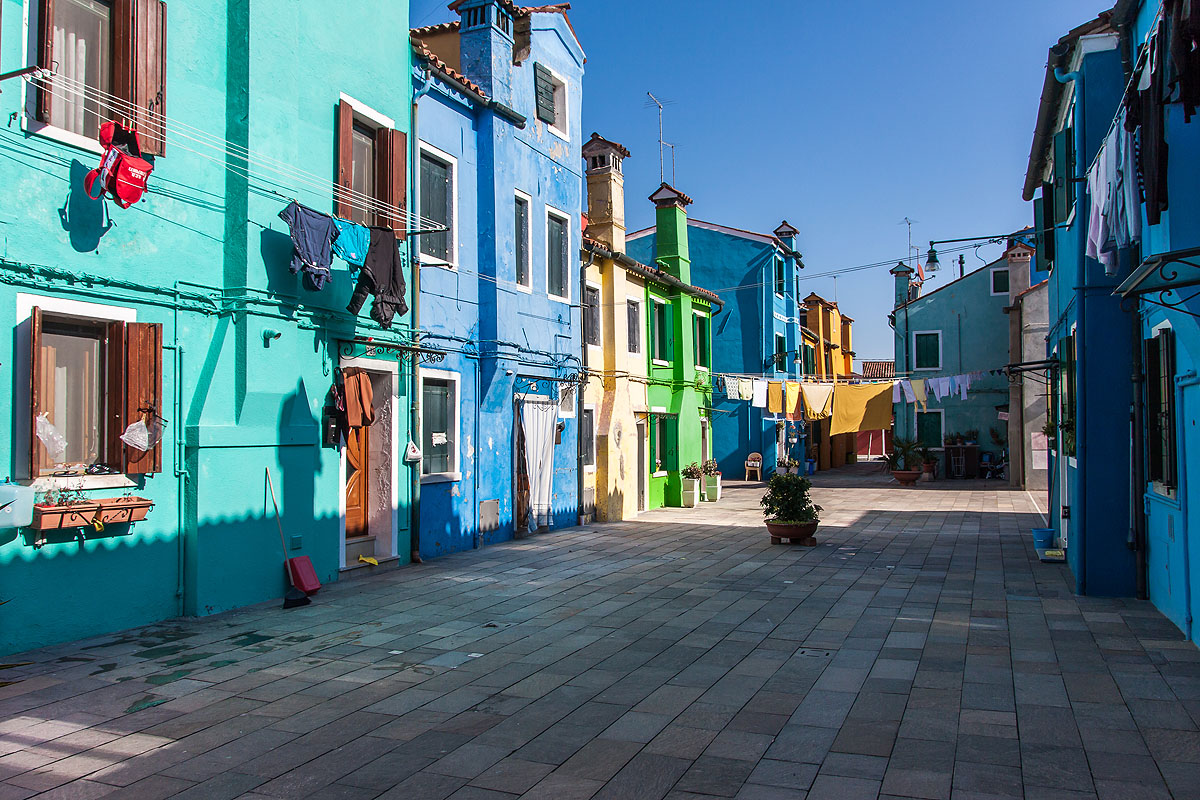 burano, prospettive di colore.